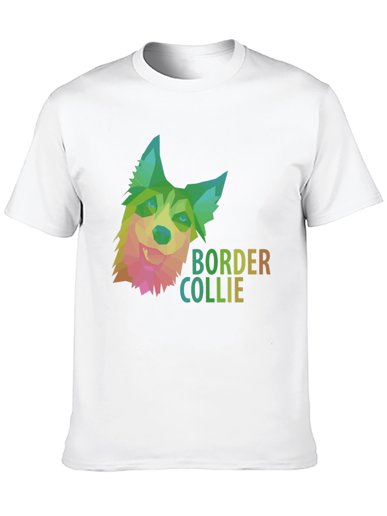 Border Collie Geometric Dog T-Shirt