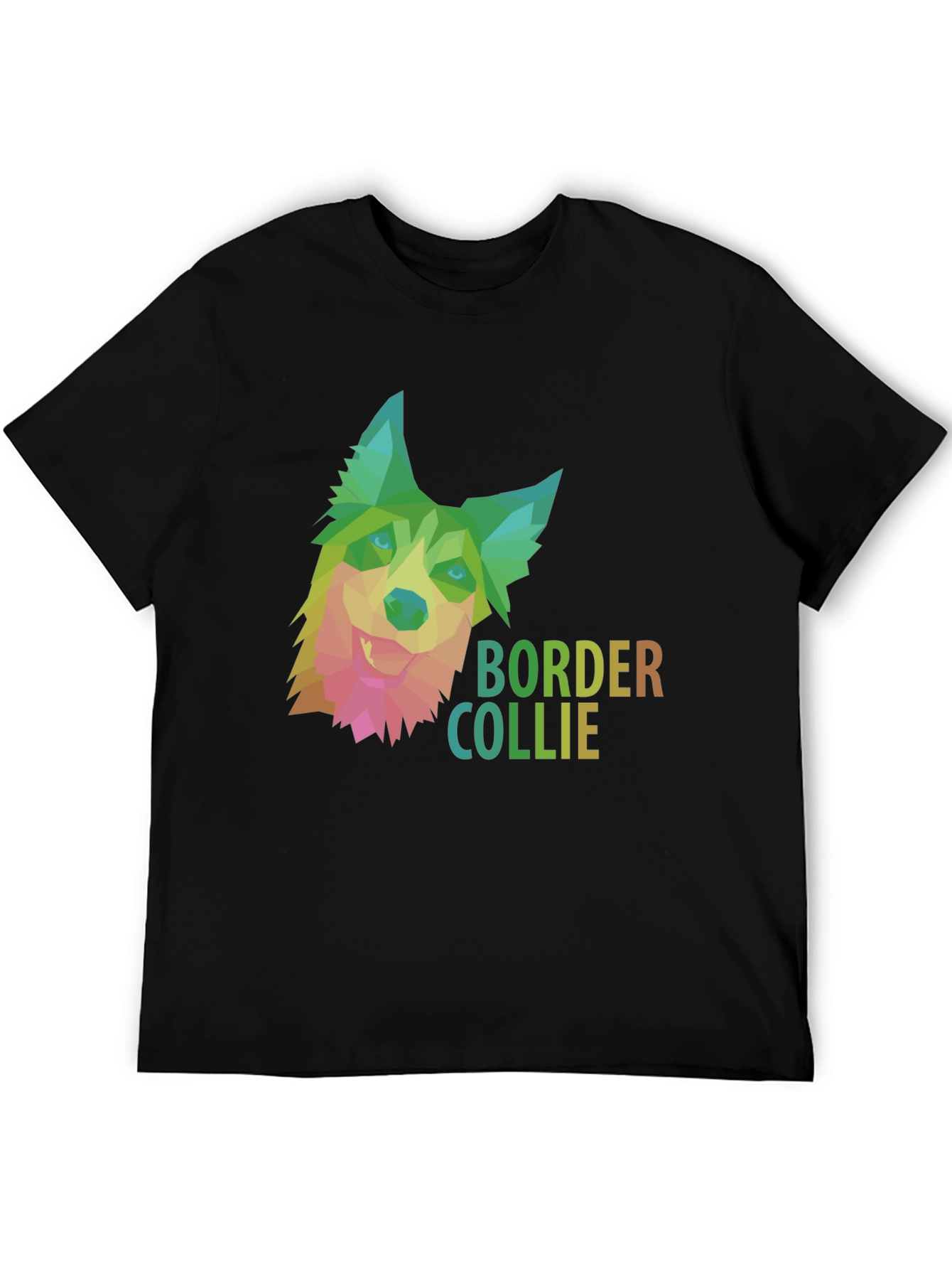 Border Collie Geometric Dog T-Shirt