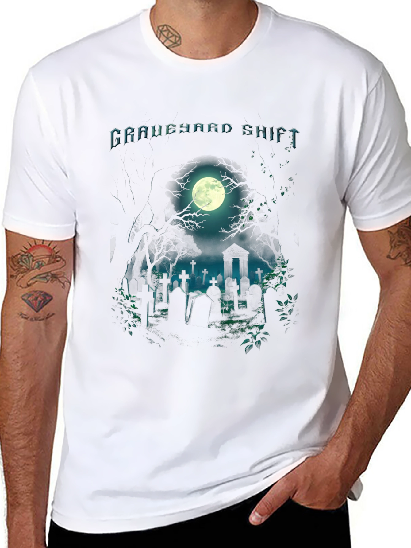 Graveyard Shift Graphic T-Shirt