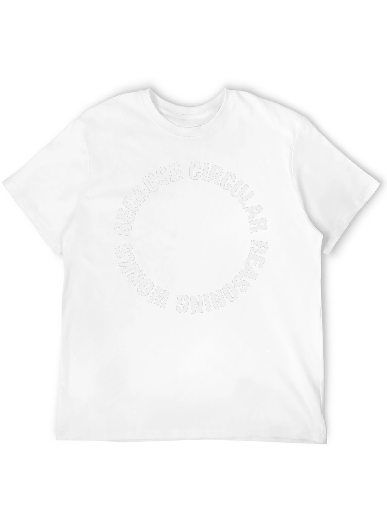 Circular Reasoning Graphic Tee - Black