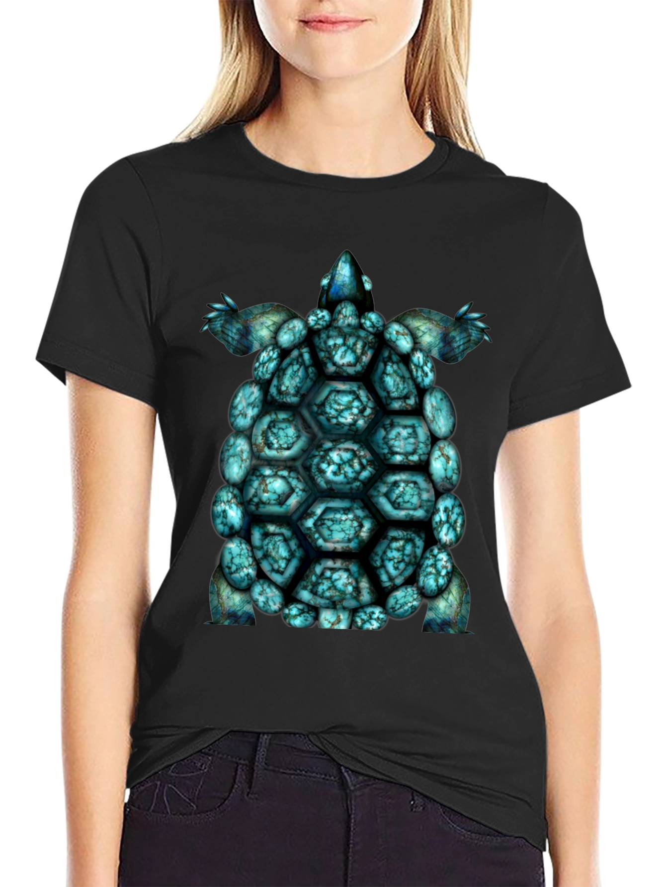 Turtle Shell Graphic Tee - Cool Sea Turtle T-Shirt