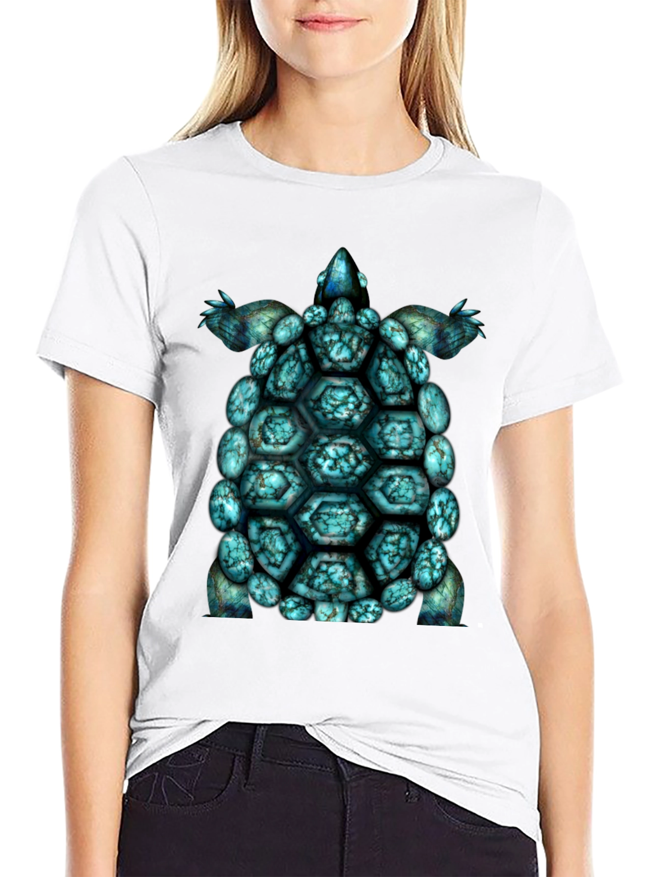 Turtle Shell Graphic Tee - Cool Sea Turtle T-Shirt