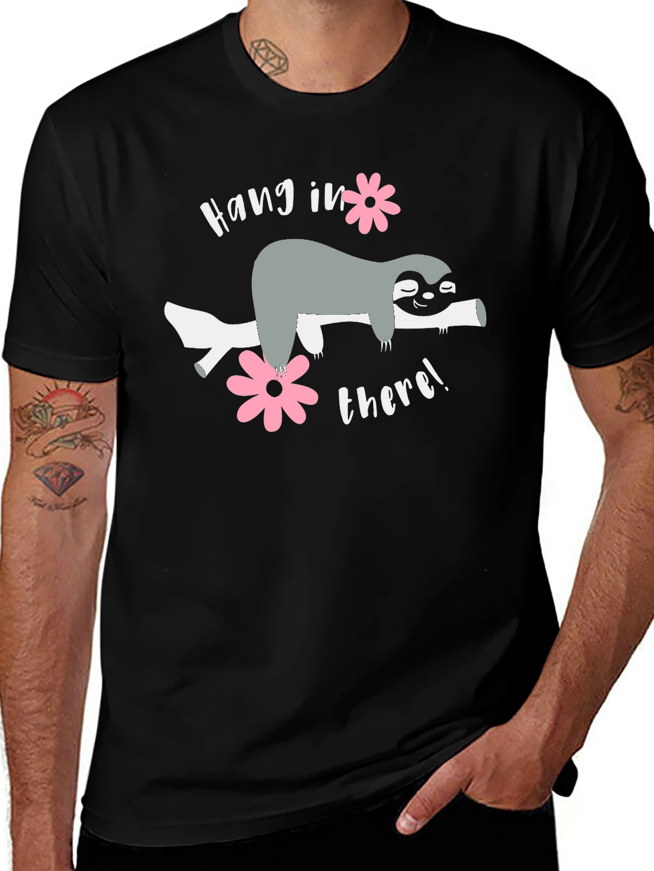 Hang In There Sloth Graphic Tee