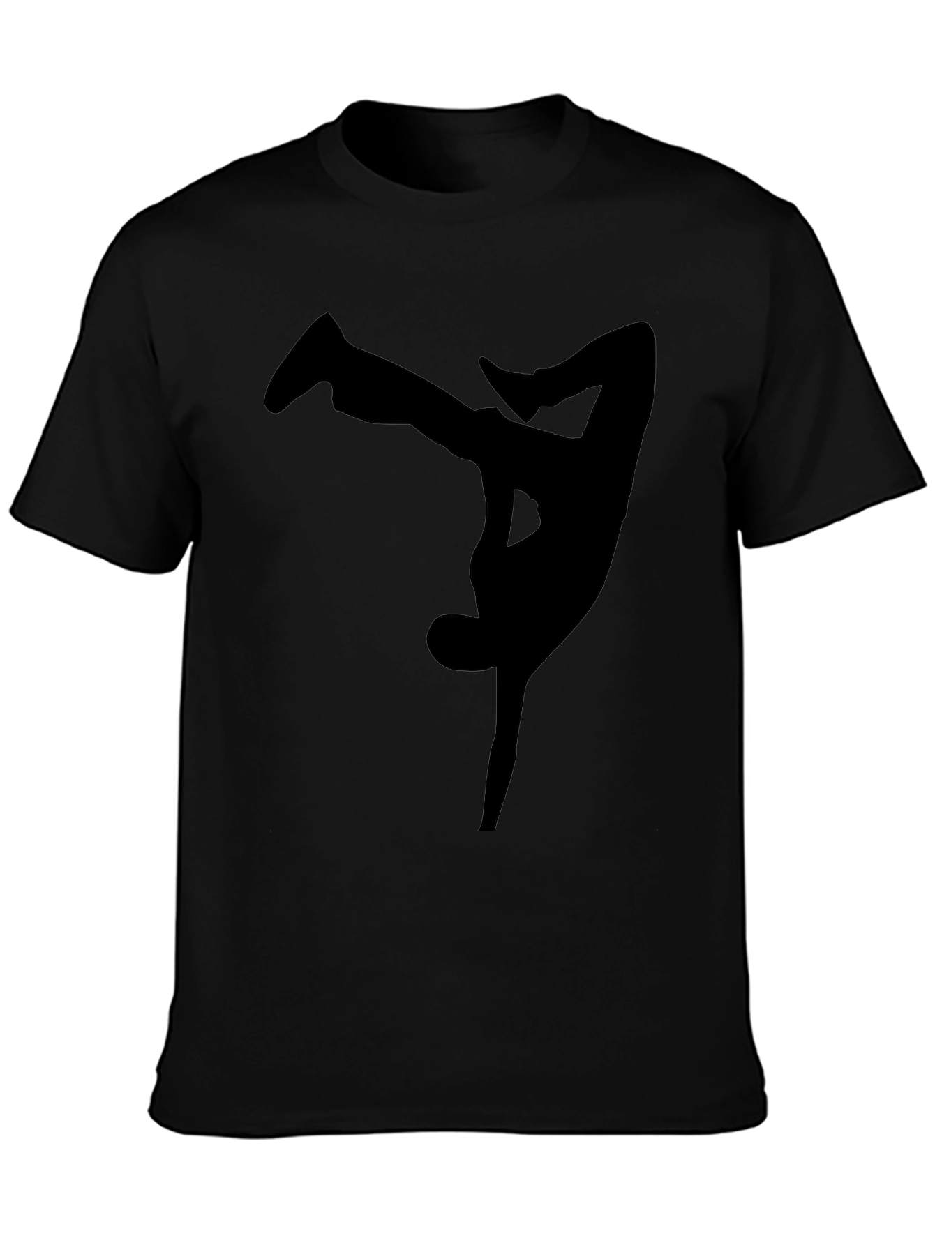 Black Breakdancer Graphic Tee - Cool Style