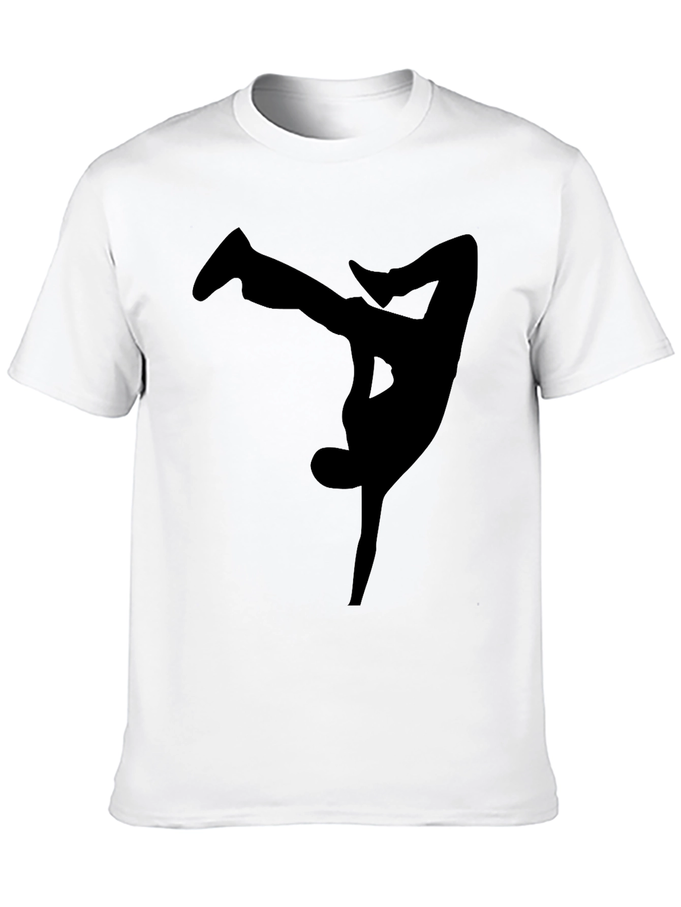 Black Breakdancer Graphic Tee - Cool Style