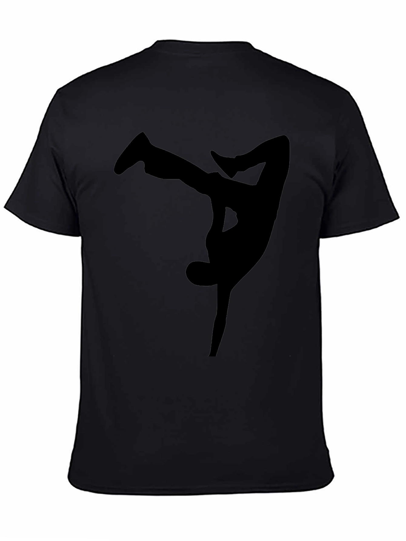 Black Breakdancer Graphic Tee - Cool Style