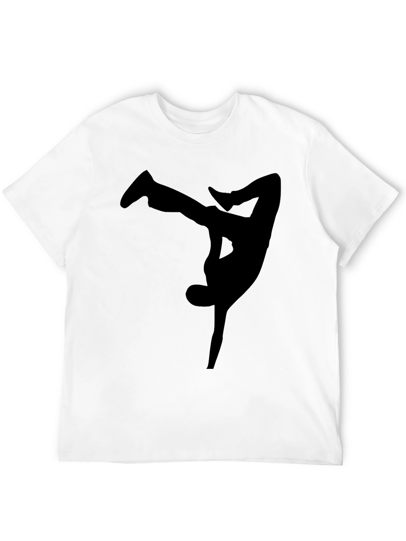 Black Breakdancer Graphic Tee - Cool Style