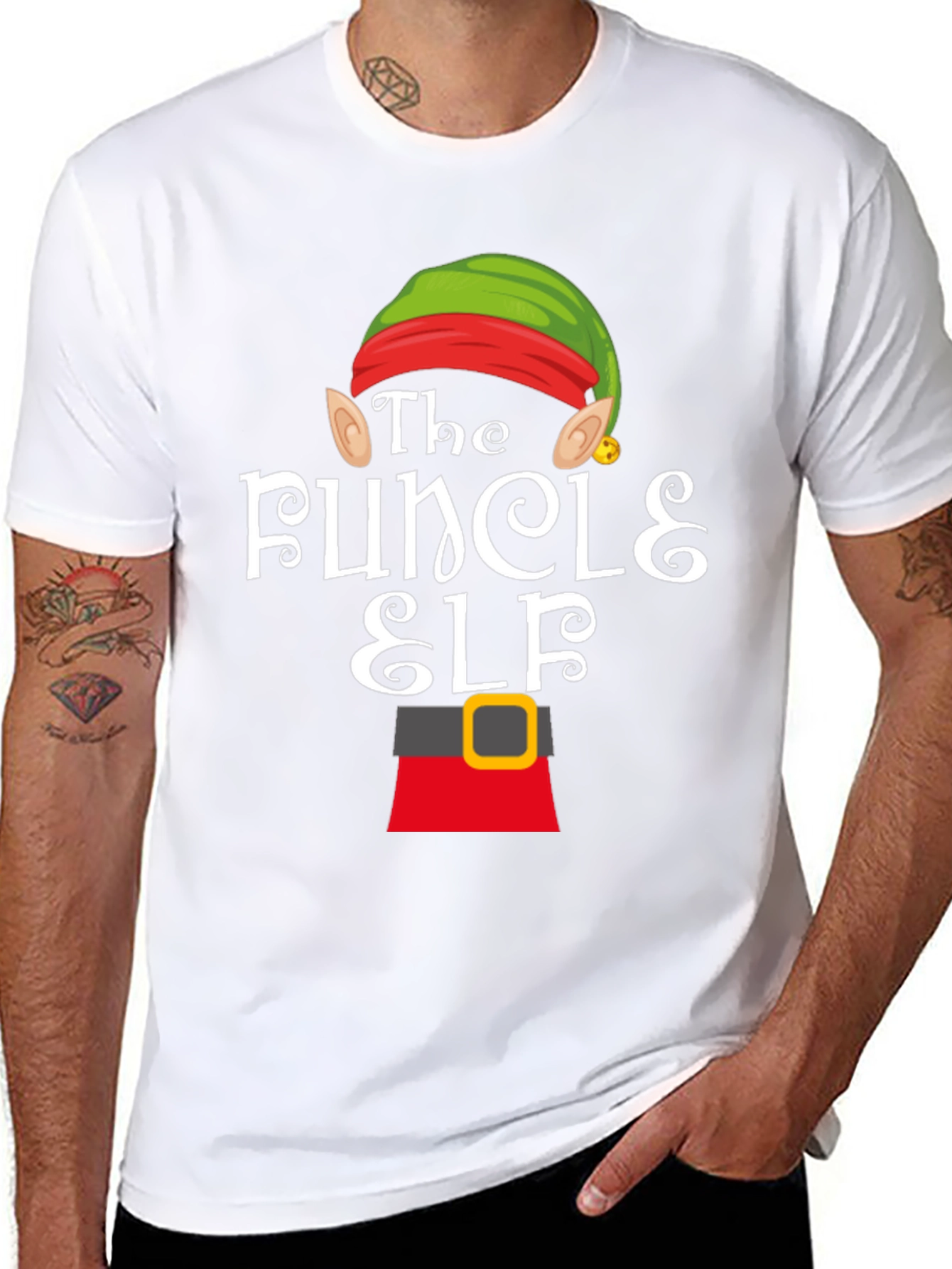 The Funcle Elf Christmas T-Shirt
