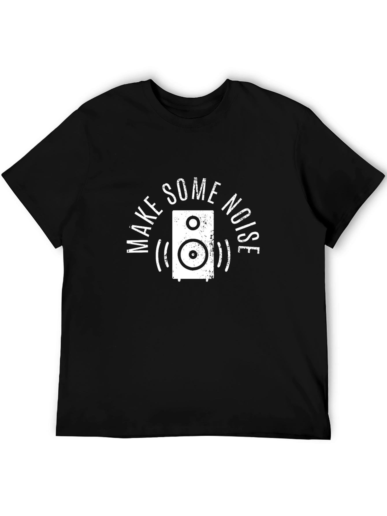 Make Some Noise Speaker Graphic Tee - Black
