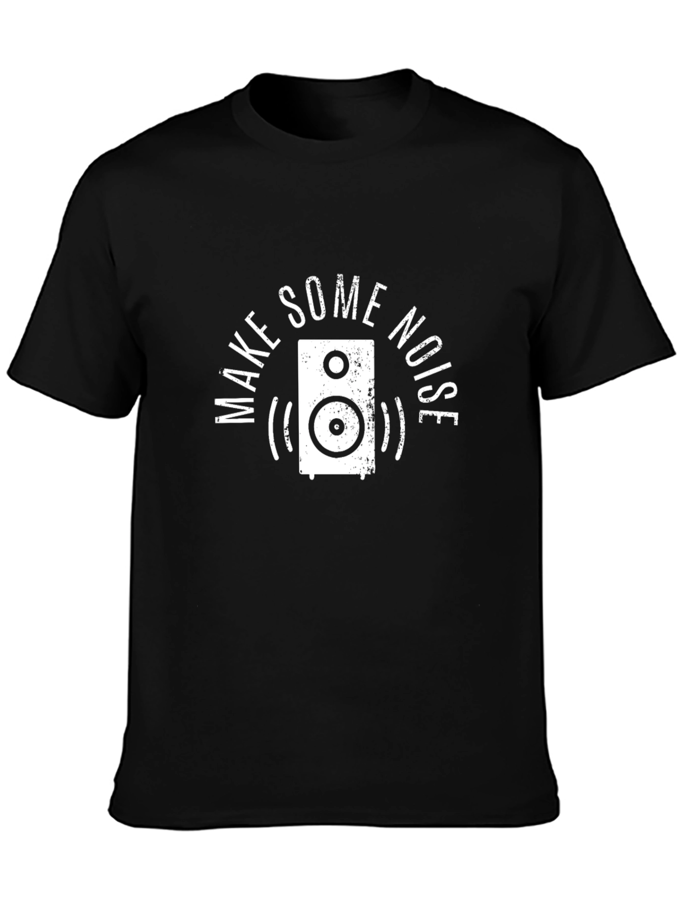 Make Some Noise Speaker Graphic Tee - Black