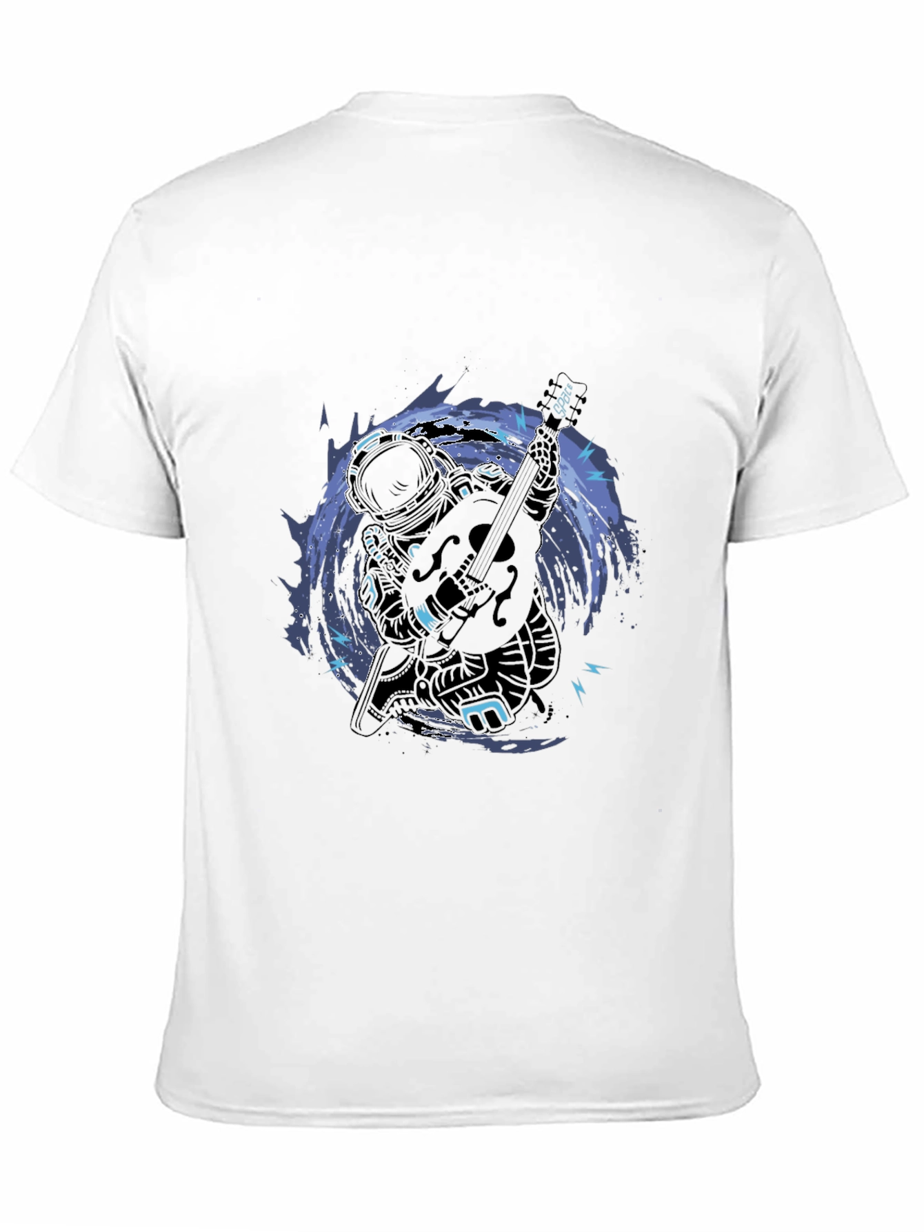 Astronaut Guitar T-Shirt - Space Musician Tee