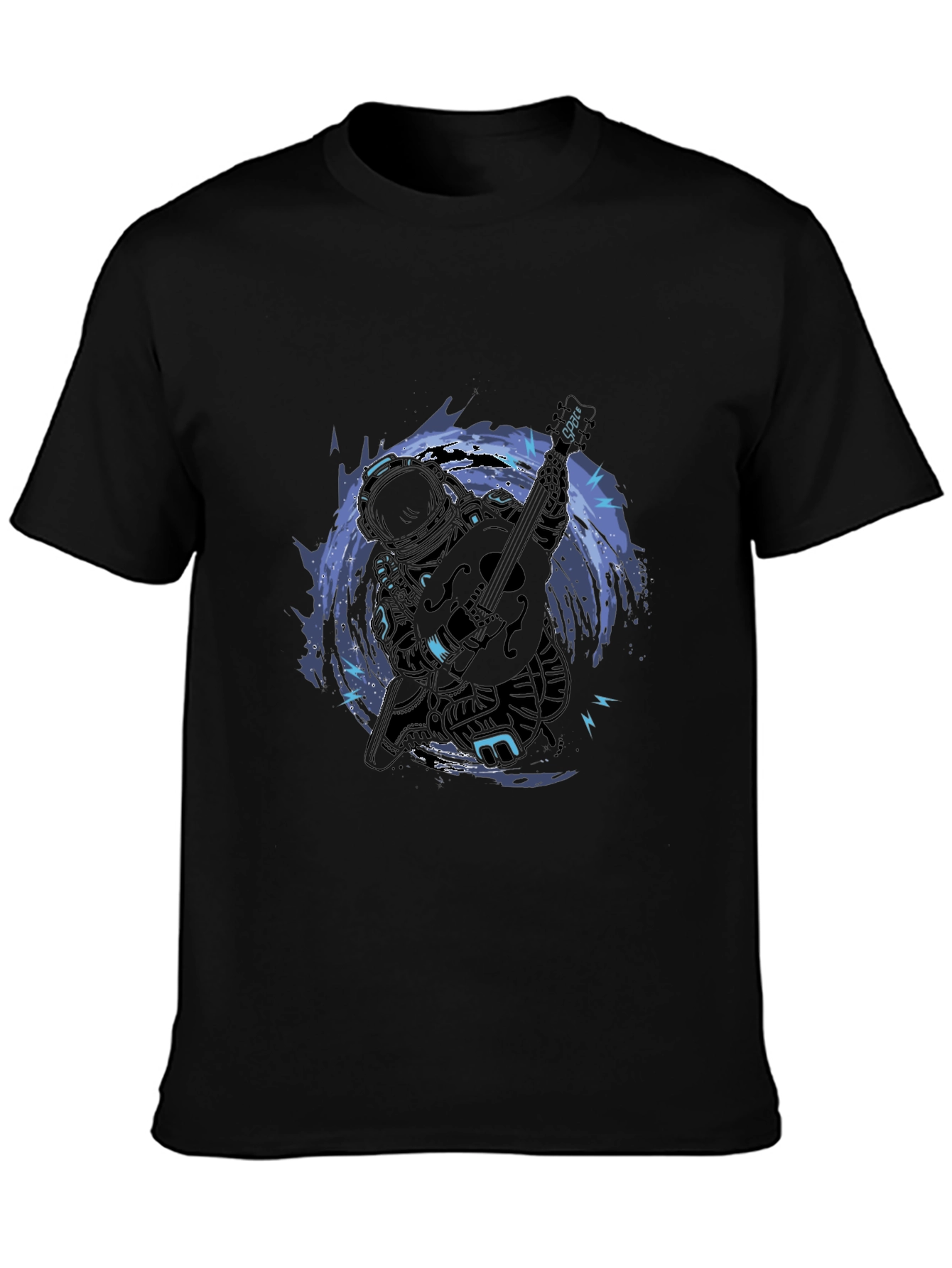 Astronaut Guitar T-Shirt - Space Musician Tee