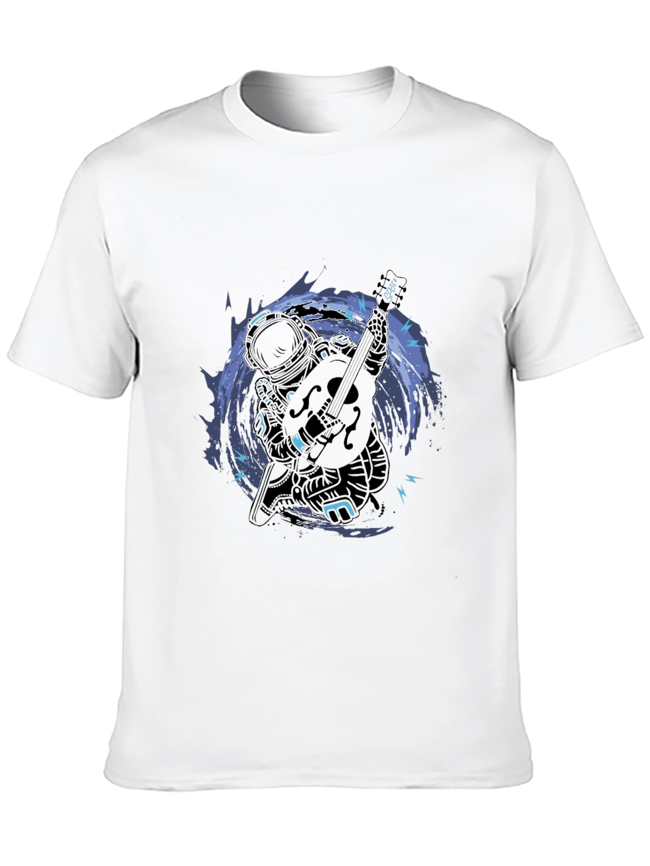 Astronaut Guitar T-Shirt - Space Musician Tee