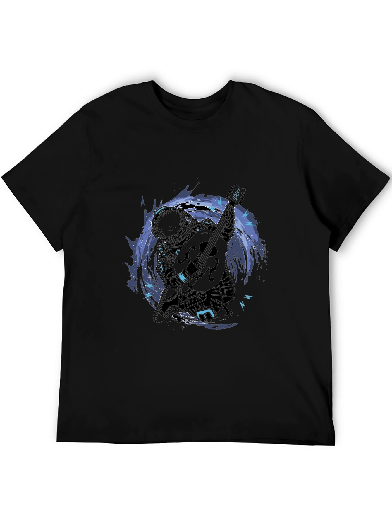 Astronaut Guitar T-Shirt - Space Musician Tee