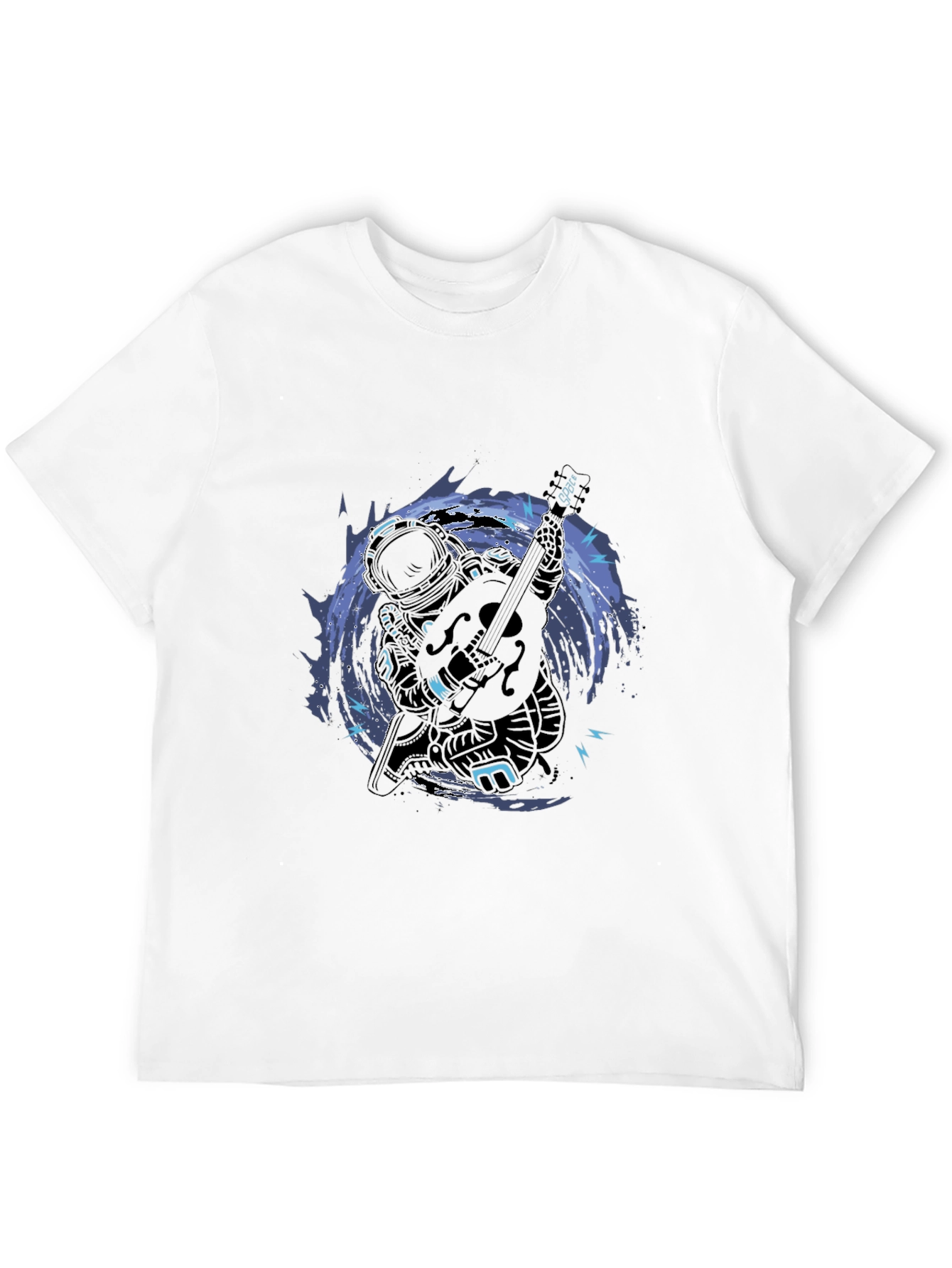 Astronaut Guitar T-Shirt - Space Musician Tee