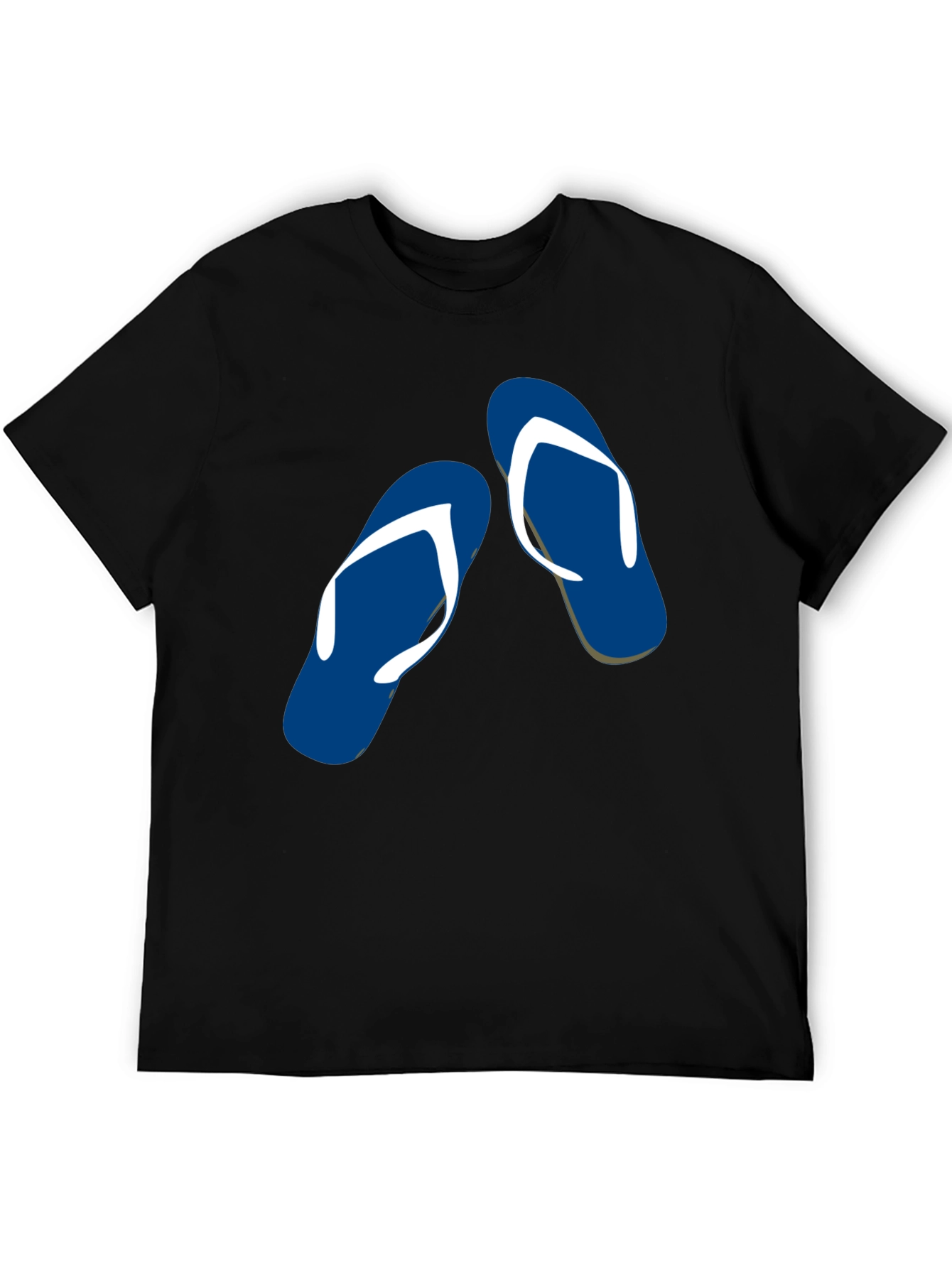Flip Flop Graphic Tee - Summer Vibes Black T-Shirt