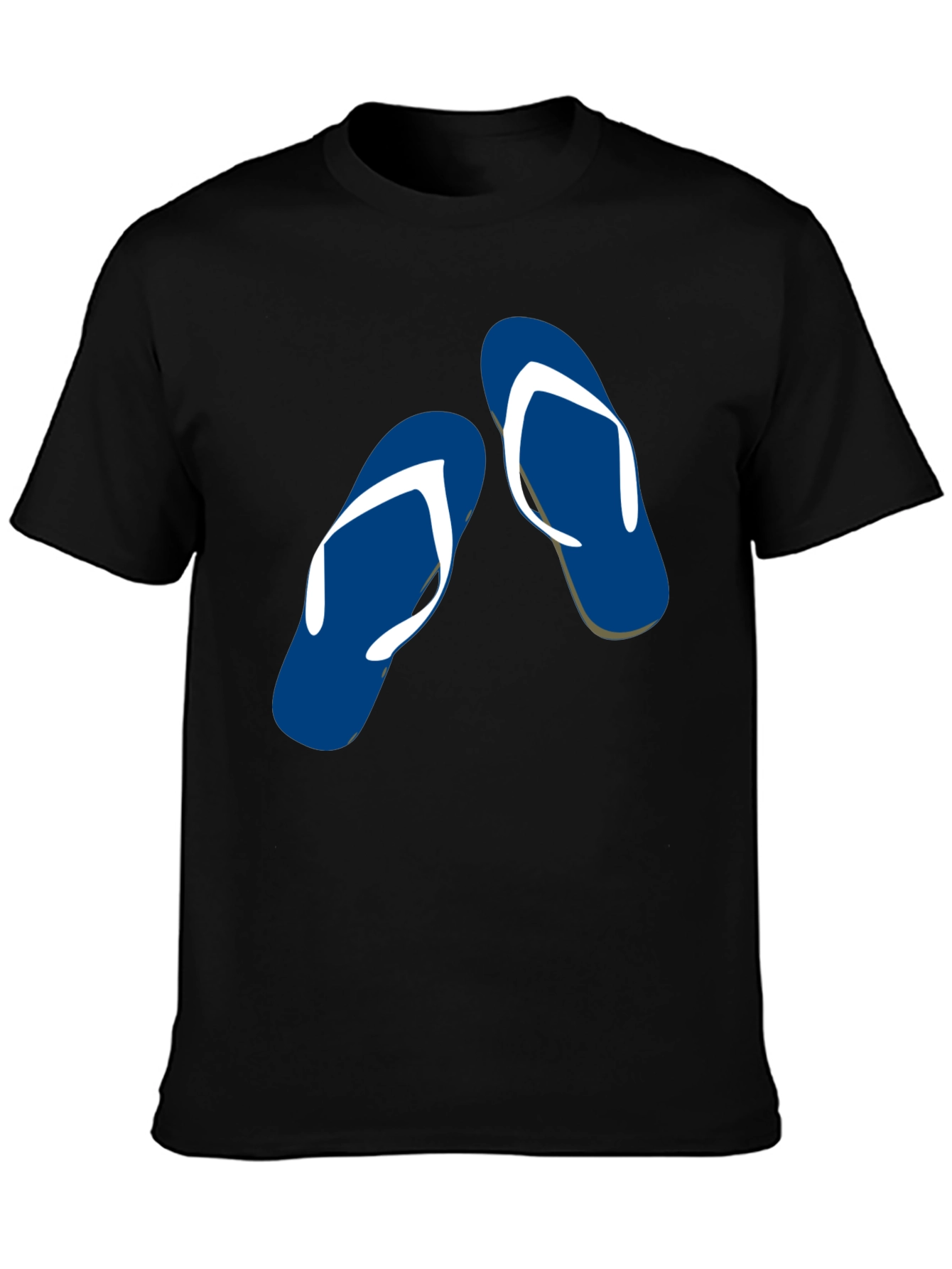 Flip Flop Graphic Tee - Summer Vibes Black T-Shirt