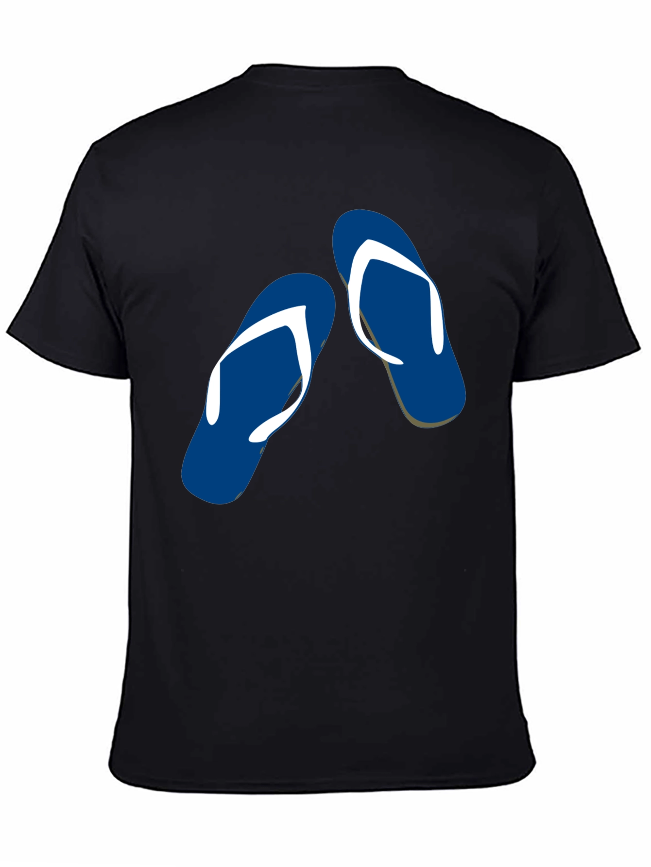 Flip Flop Graphic Tee - Summer Vibes Black T-Shirt