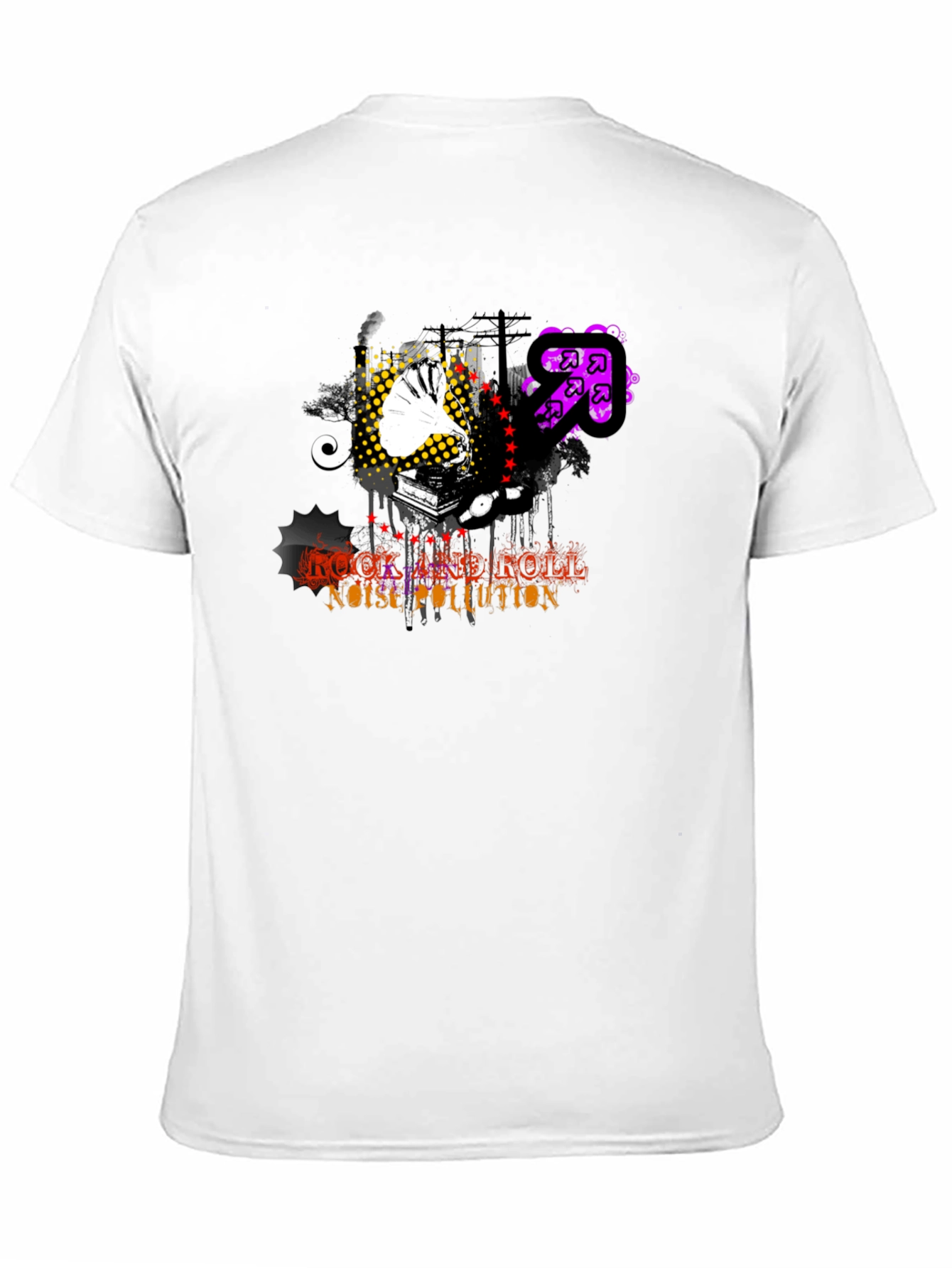 Rock and Roll Noise Pollution Black T-Shirt