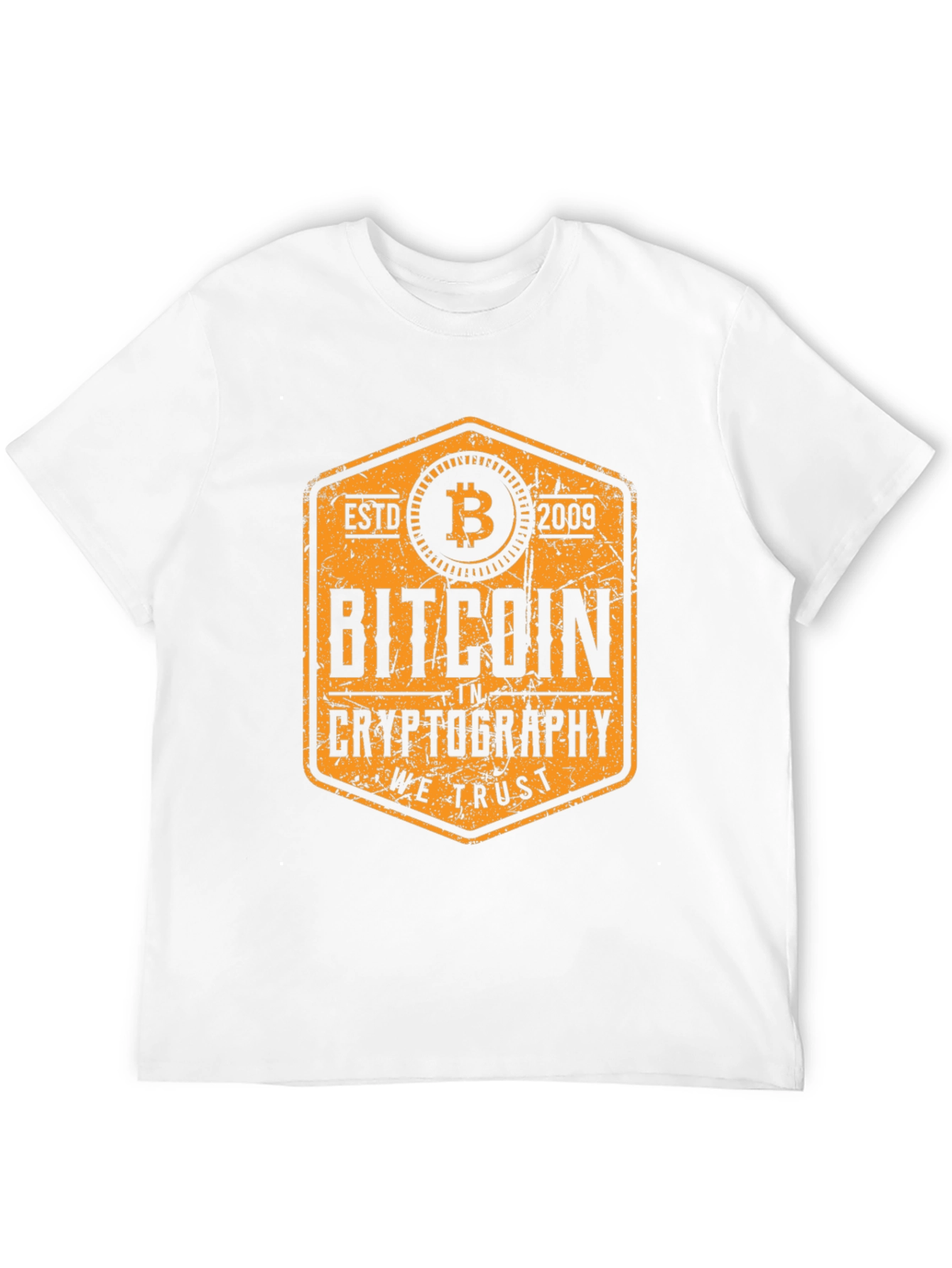 Bitcoin Crypto We Trust Black Graphic Tee