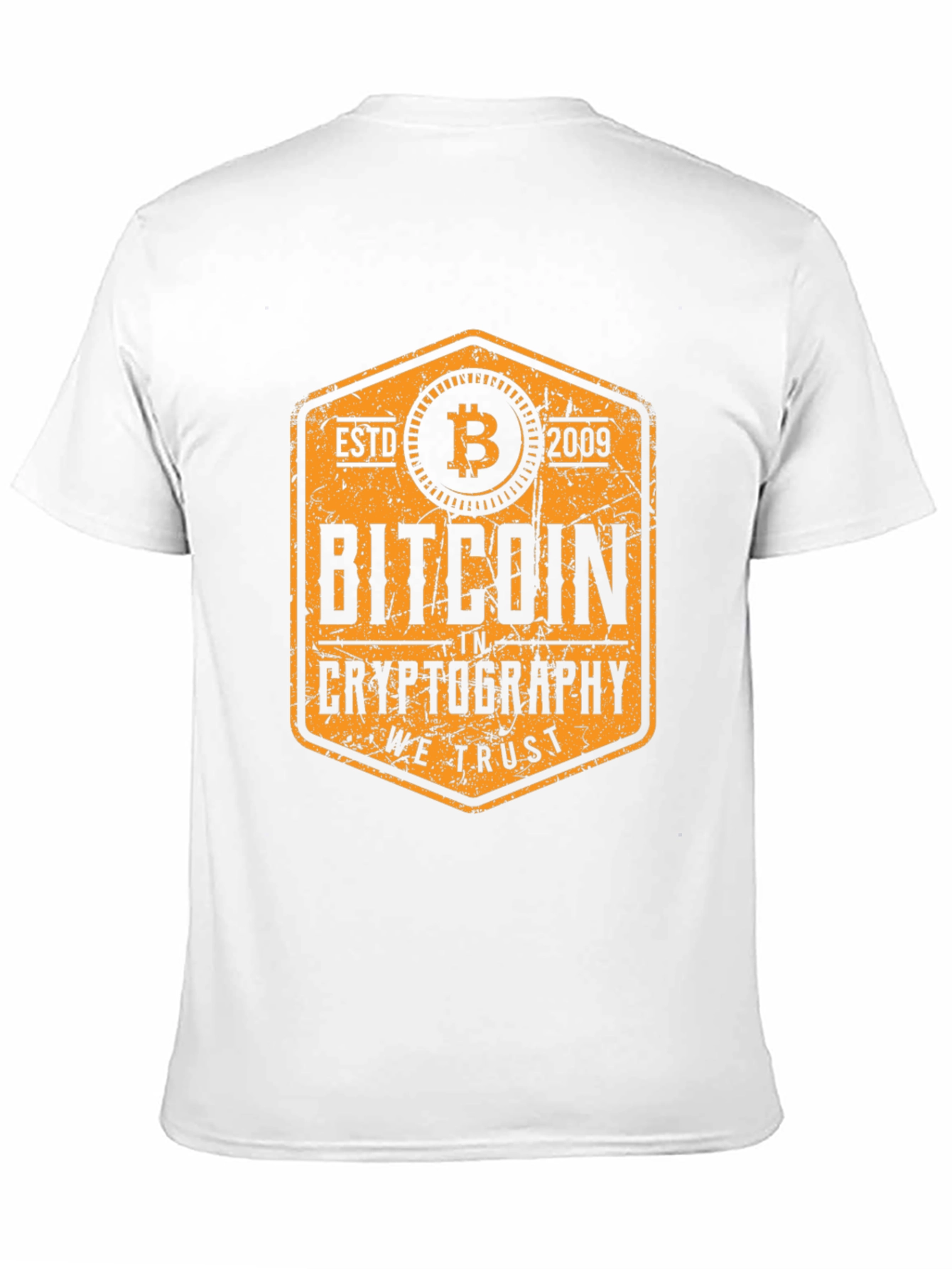 Bitcoin Crypto We Trust Black Graphic Tee