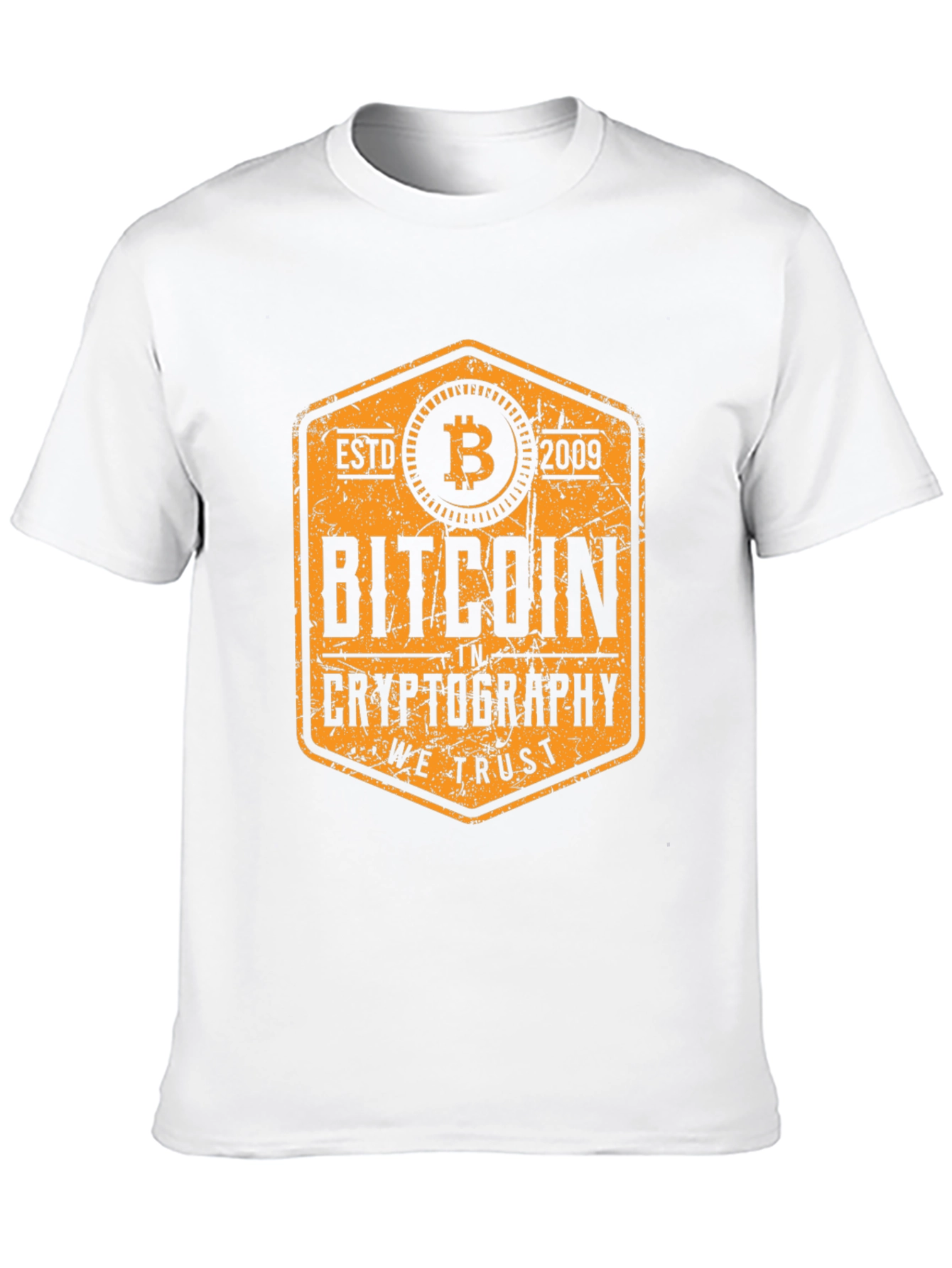 Bitcoin Crypto We Trust Black Graphic Tee