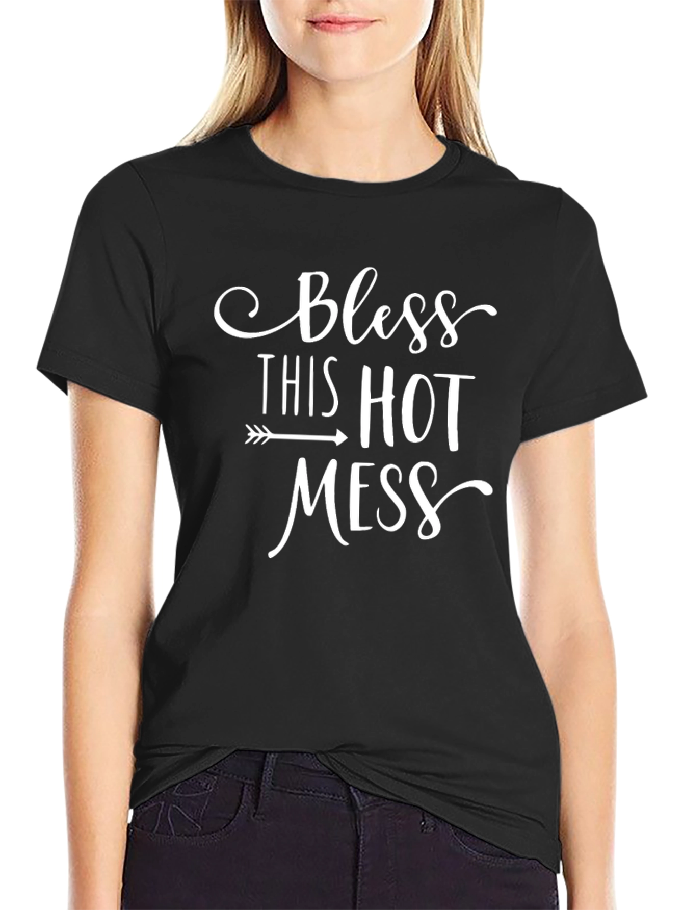 Bless This Hot Mess Graphic Tee - Unisex