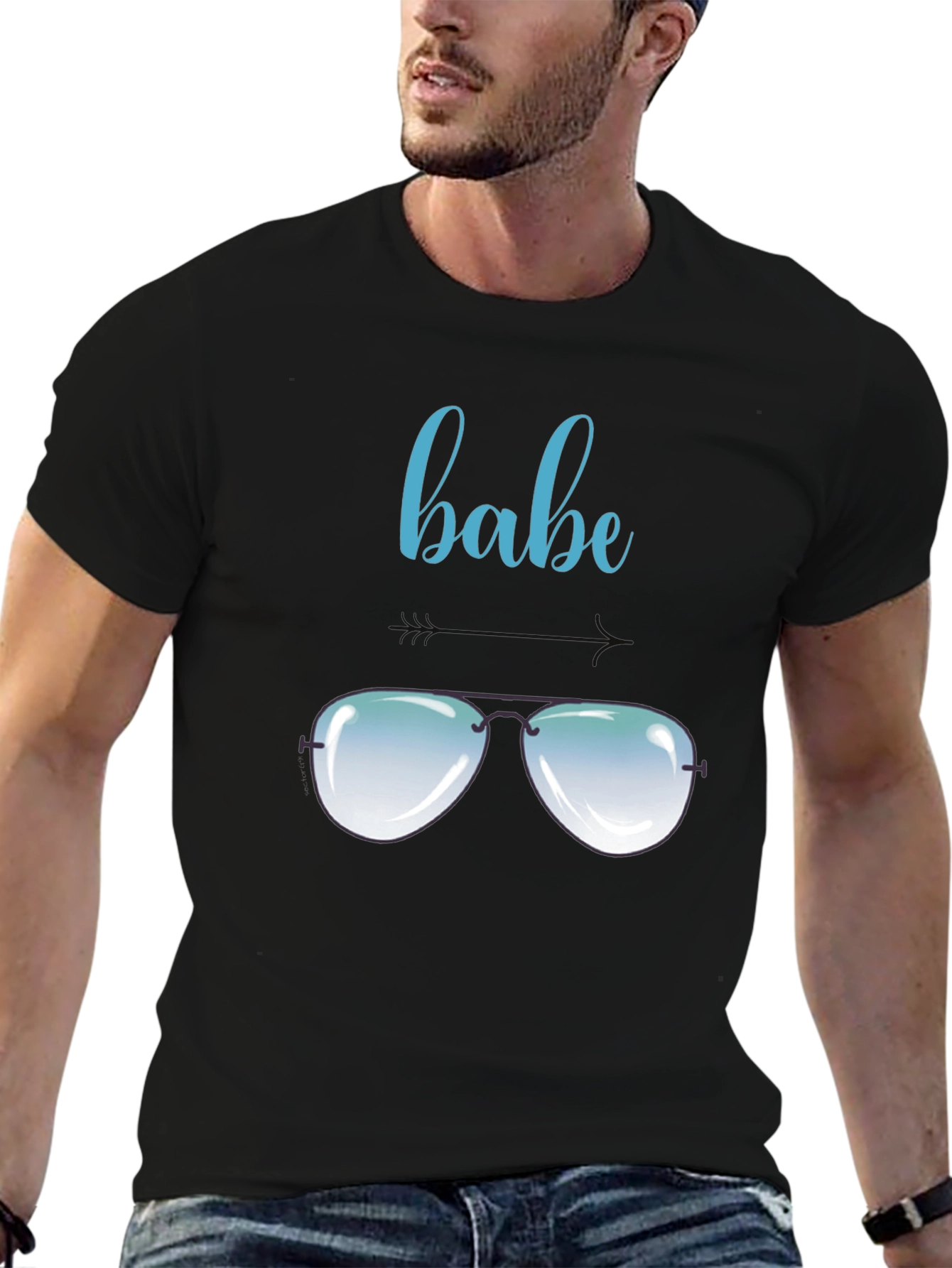 Cool Babe Aviator Sunglasses Graphic T-Shirt