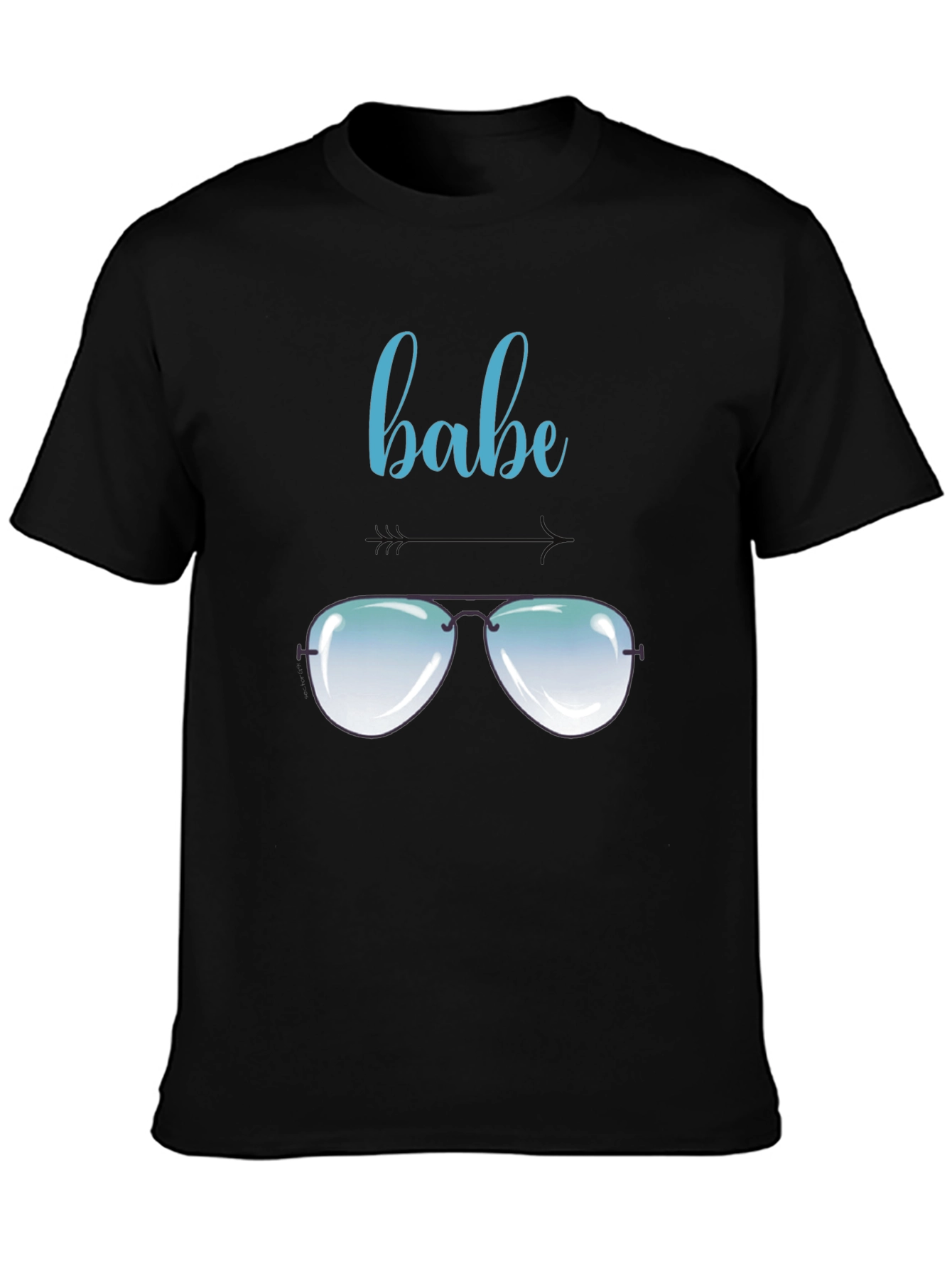 Cool Babe Aviator Sunglasses Graphic T-Shirt