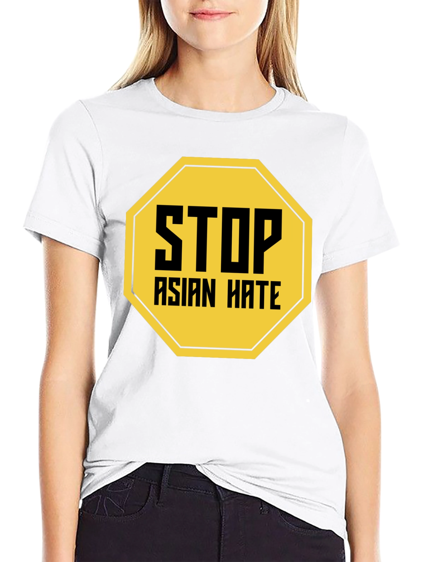 Stop Asian Hate T-Shirt Black