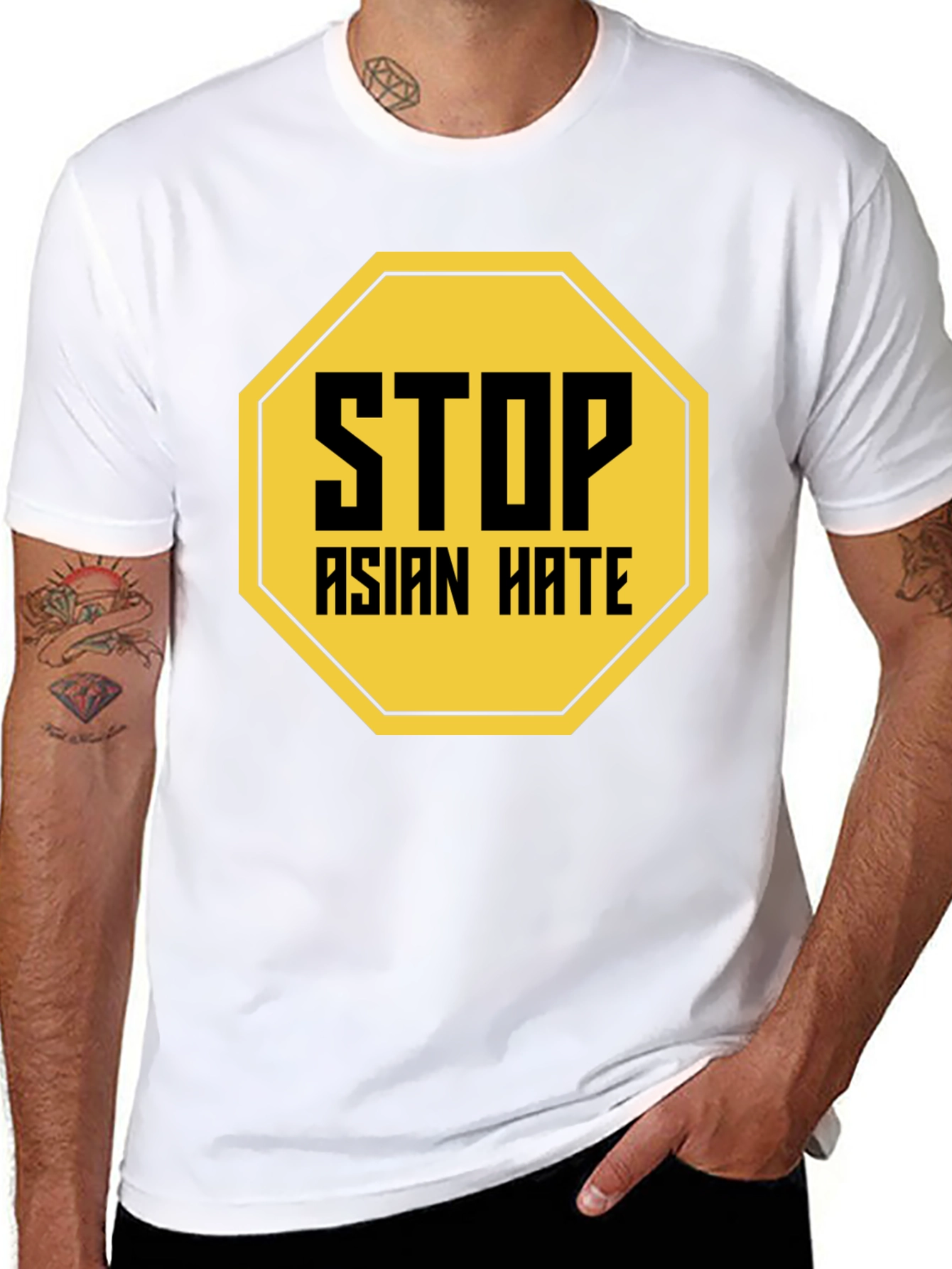 Stop Asian Hate T-Shirt Black