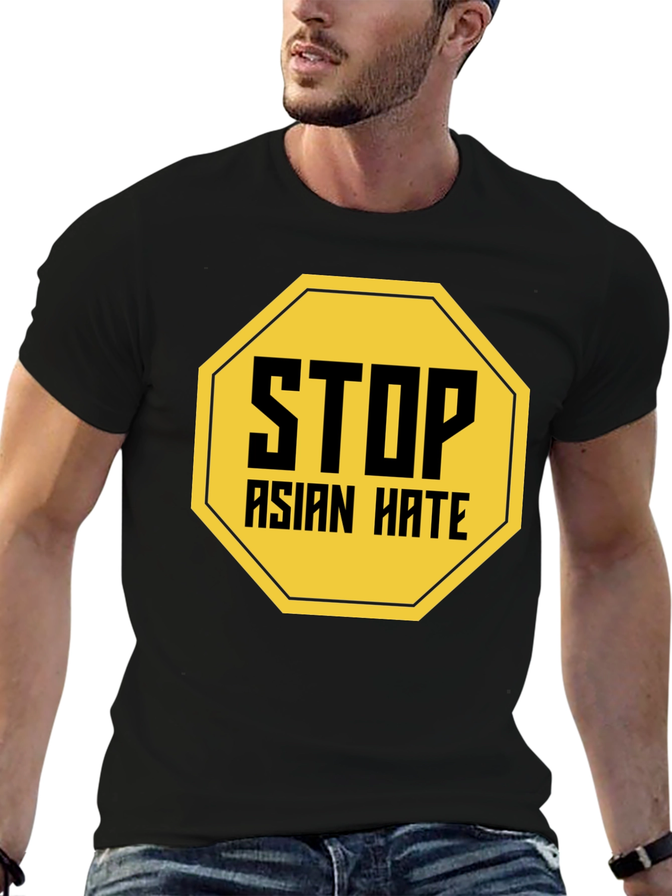Stop Asian Hate T-Shirt Black