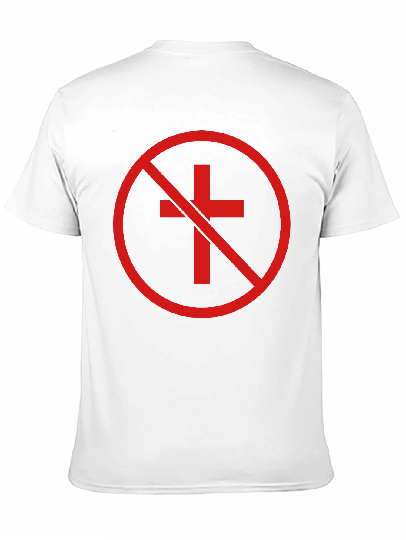 Anti-Christian Cross T-Shirt - Atheist Symbol
