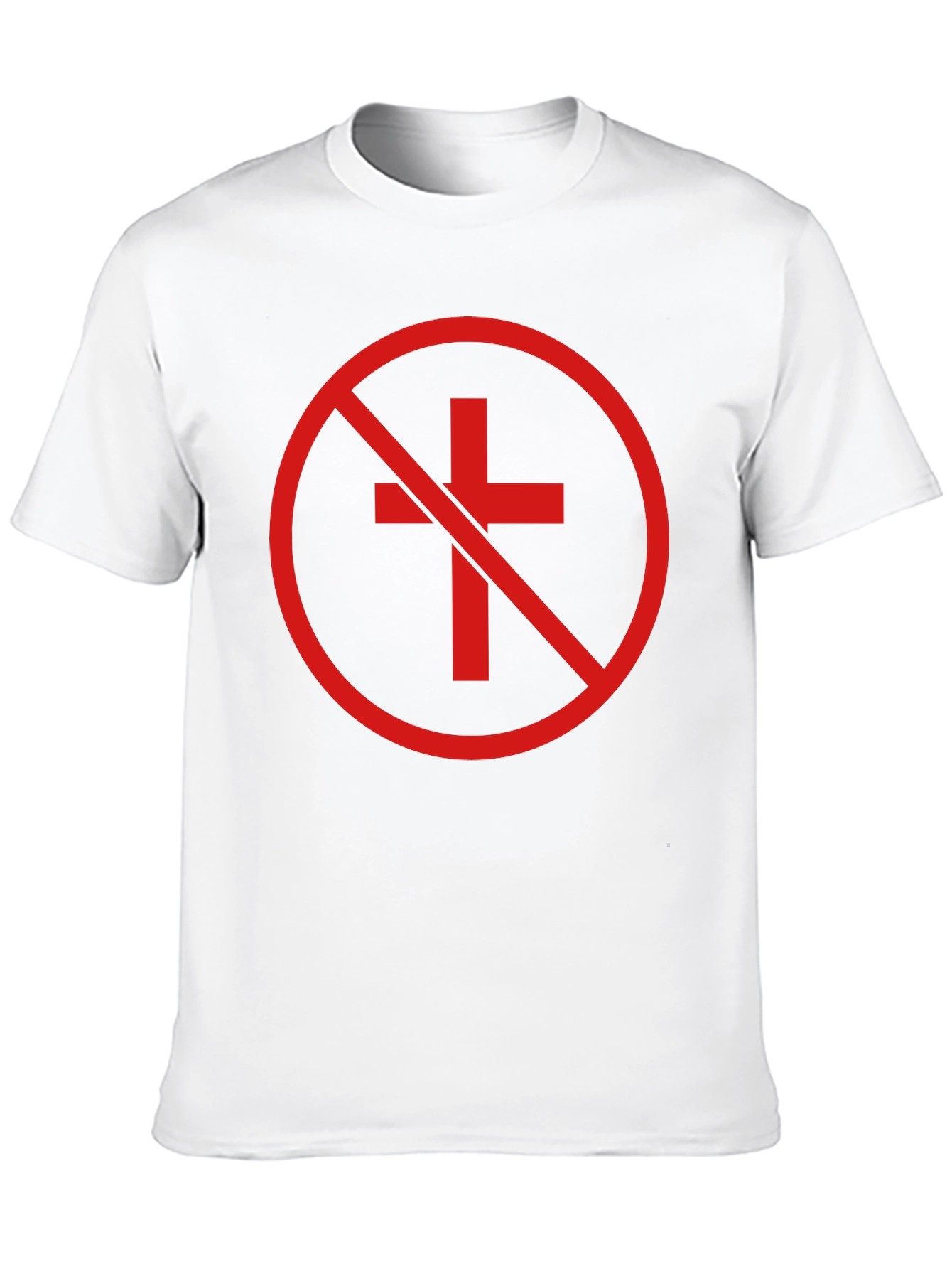 Anti-Christian Cross T-Shirt - Atheist Symbol