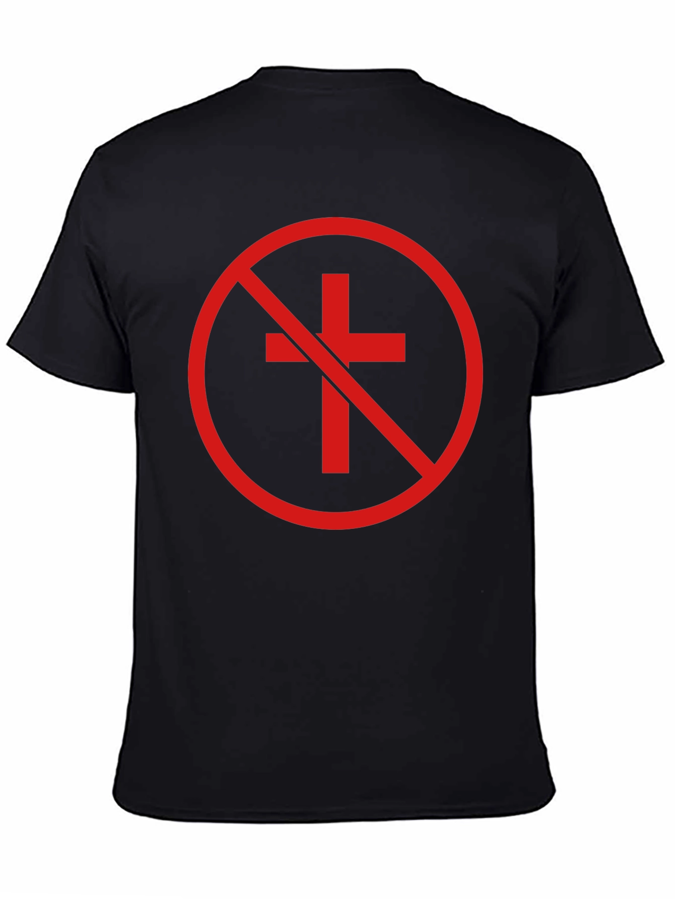 Anti-Christian Cross T-Shirt - Atheist Symbol