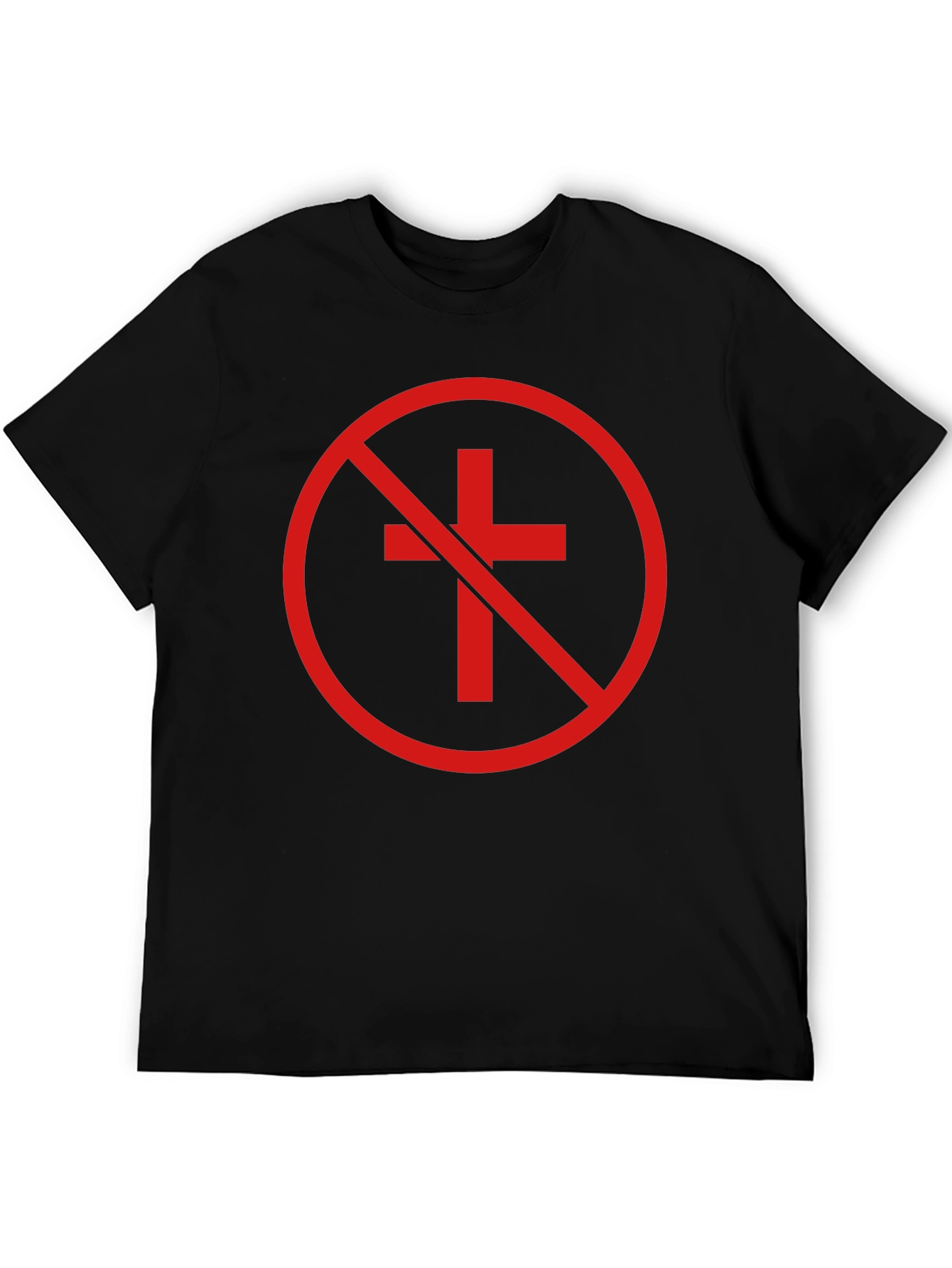 Anti-Christian Cross T-Shirt - Atheist Symbol