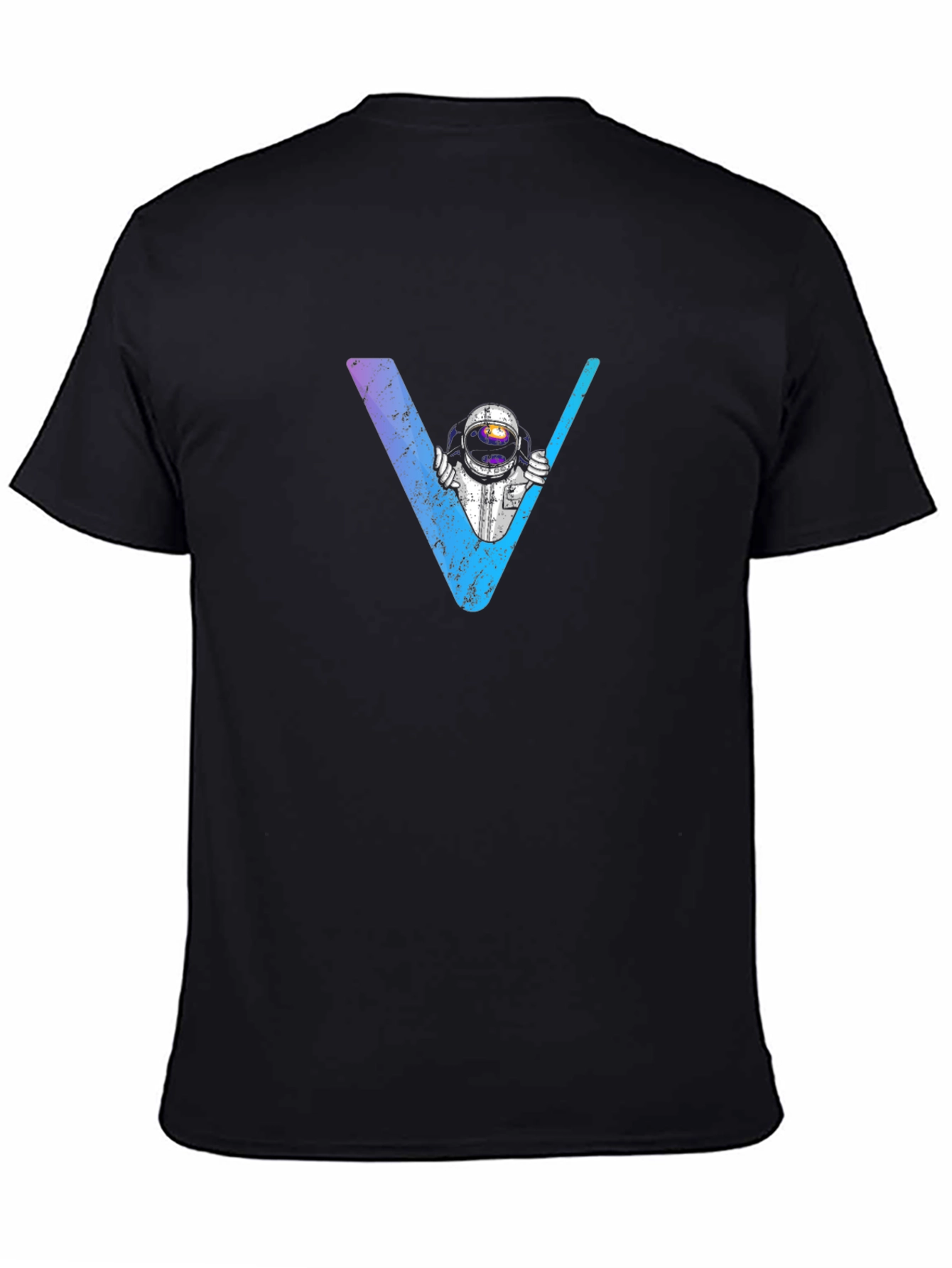 Astronaut V-Neck Graphic T-Shirt - Space Explorer Tee