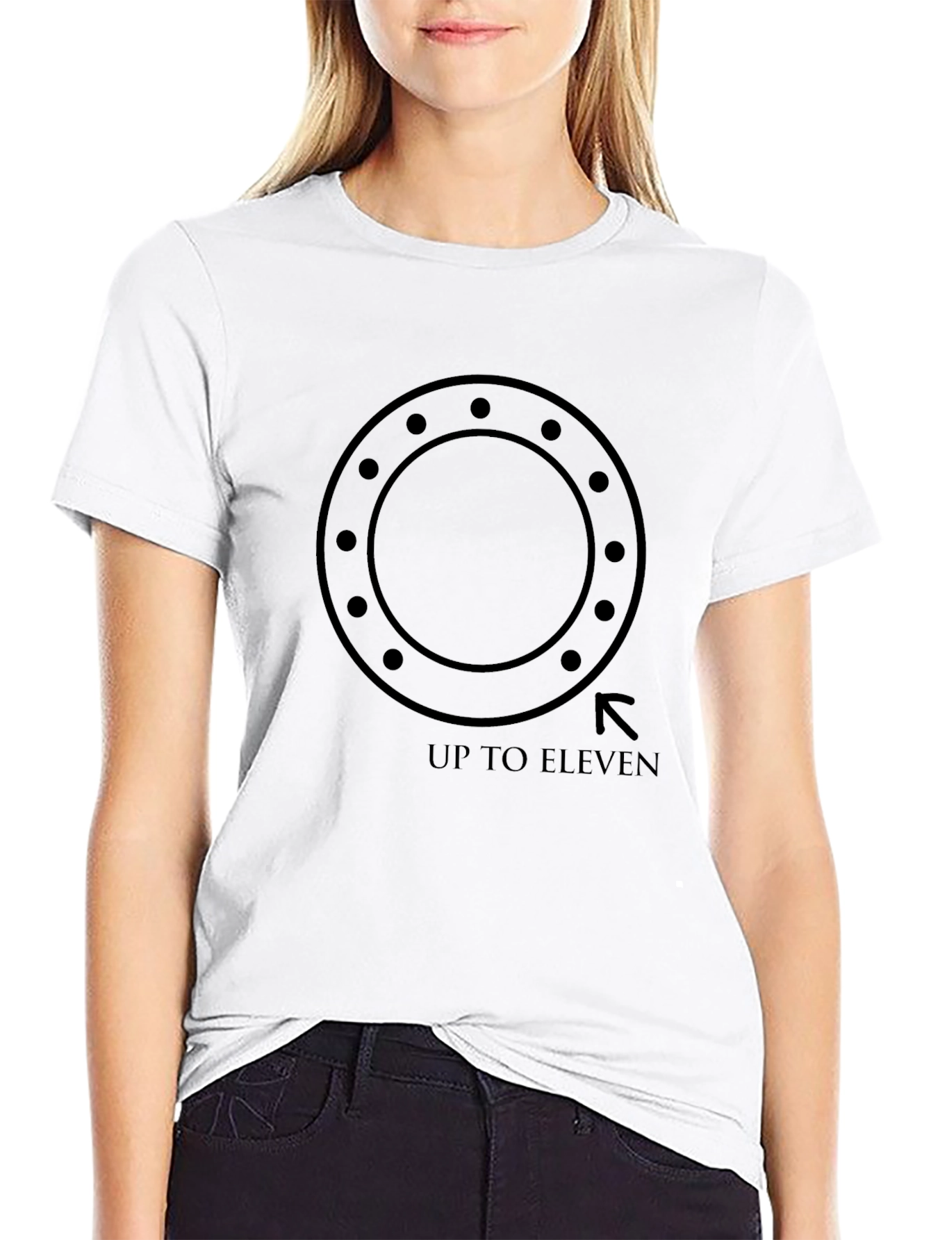 Up To Eleven Black Graphic Tee