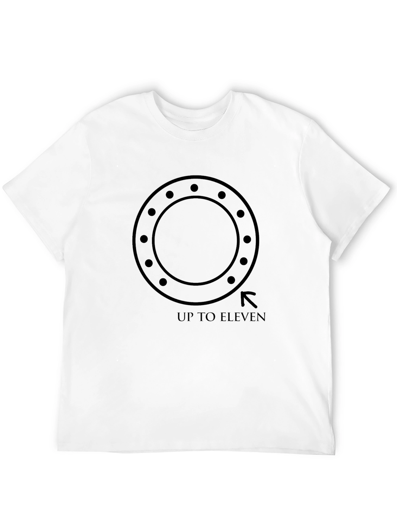 Up To Eleven Black Graphic Tee