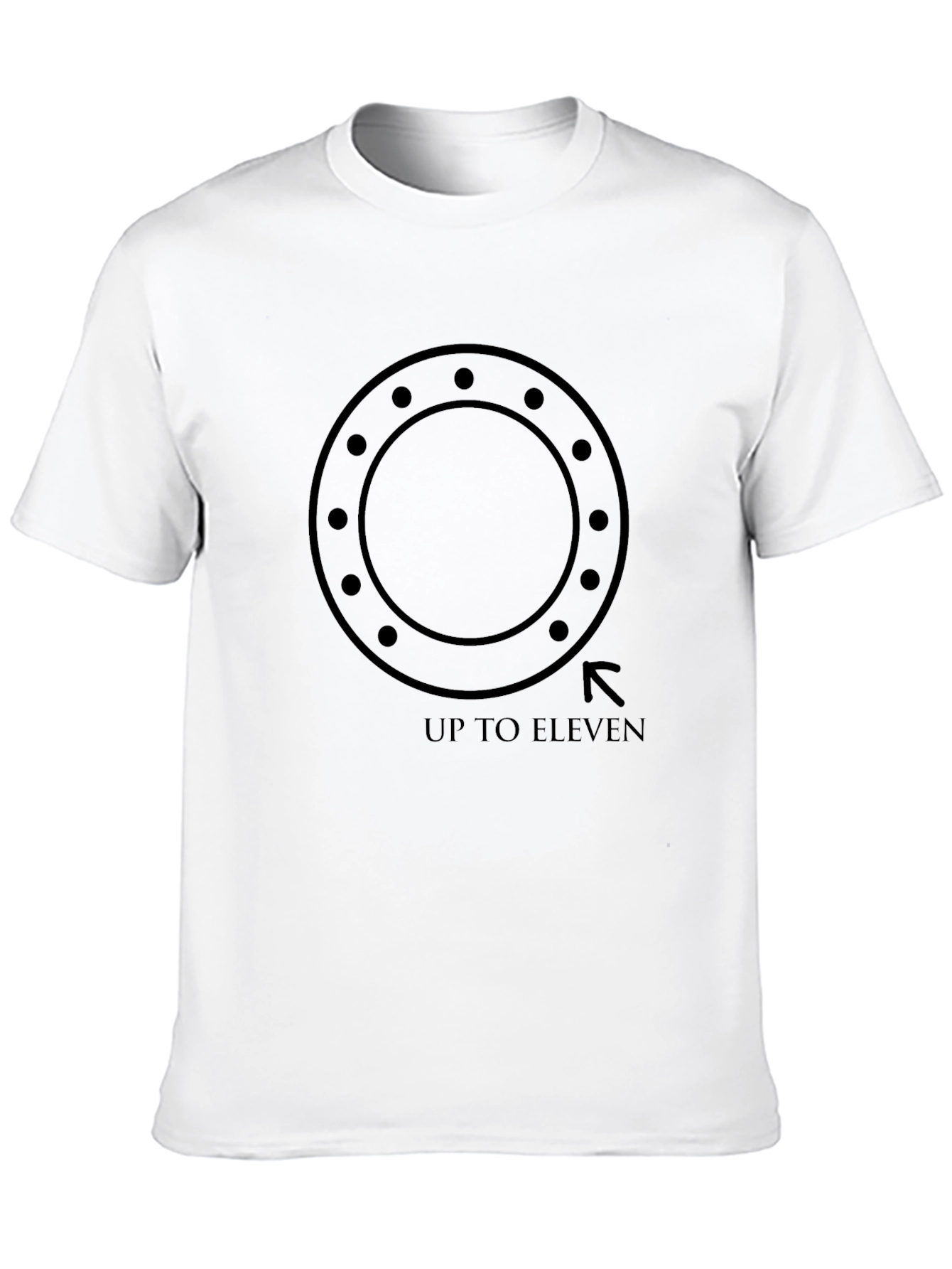Up To Eleven Black Graphic Tee