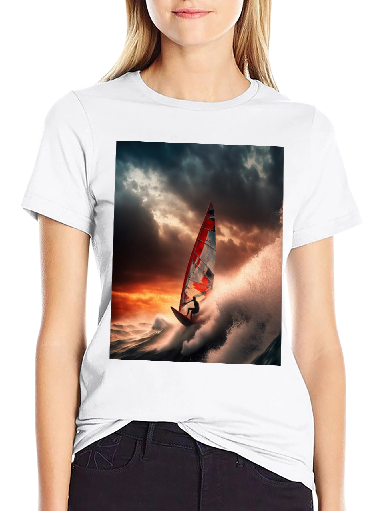 Windsurfer Graphic Tee - Ride the Wave in Style!