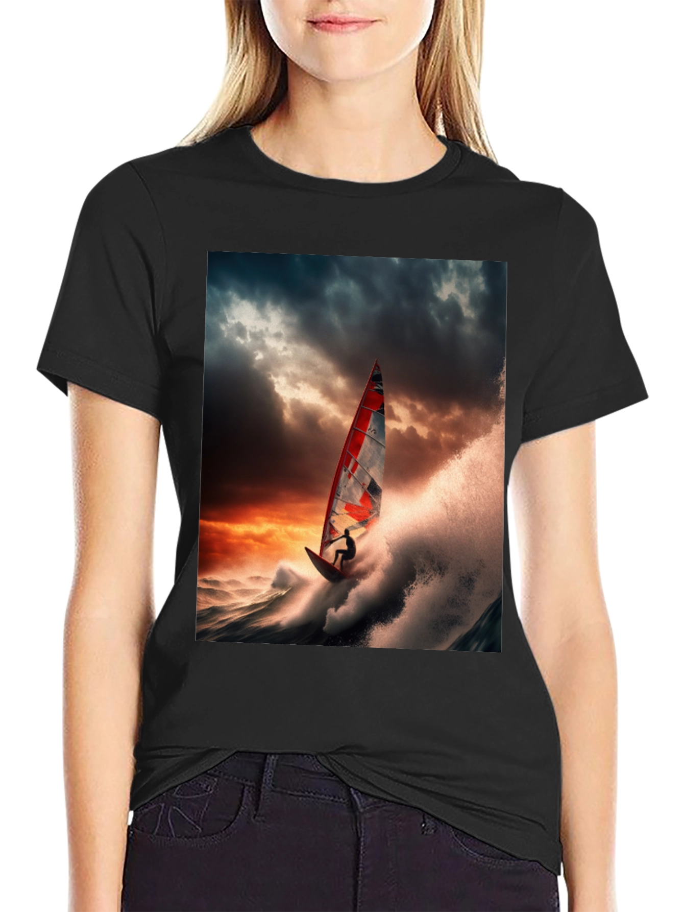 Windsurfer Graphic Tee - Ride the Wave in Style!
