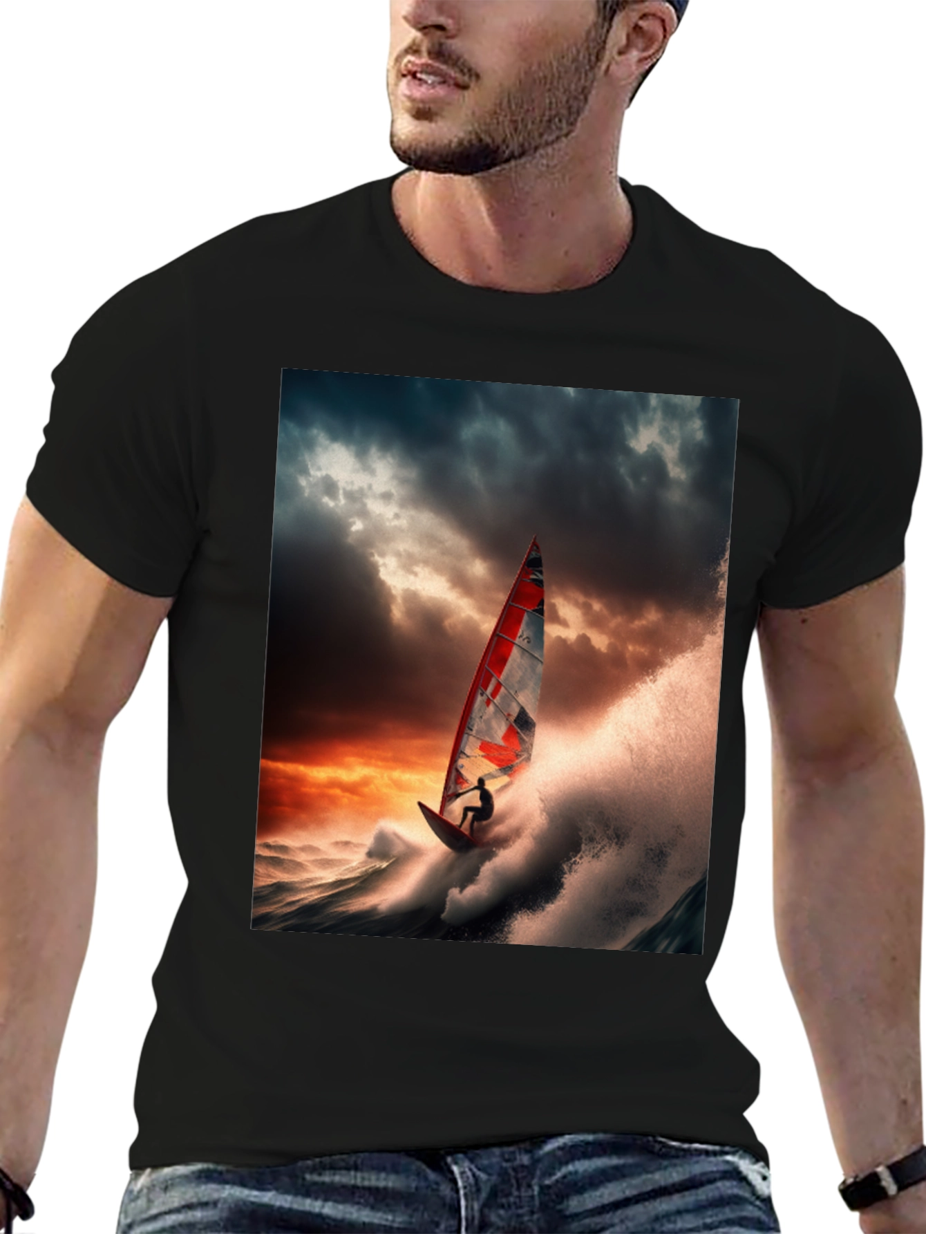 Windsurfer Graphic Tee - Ride the Wave in Style!