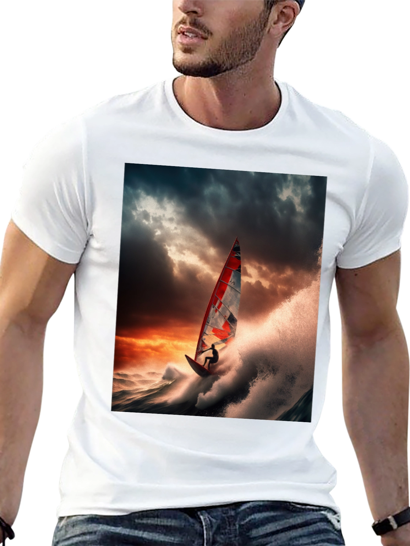Windsurfer Graphic Tee - Ride the Wave in Style!
