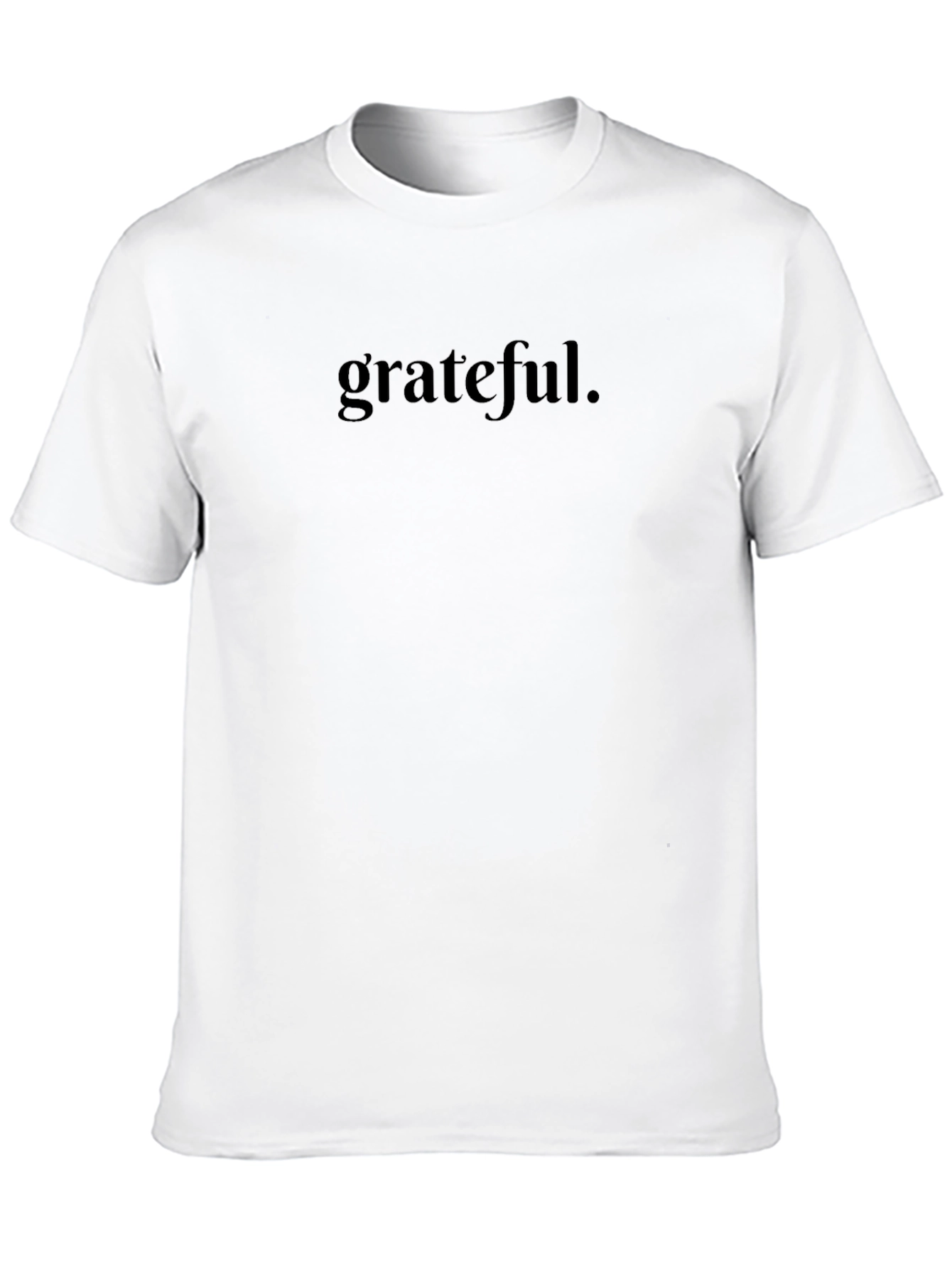 Grateful Black Graphic Tee - Minimalist Style