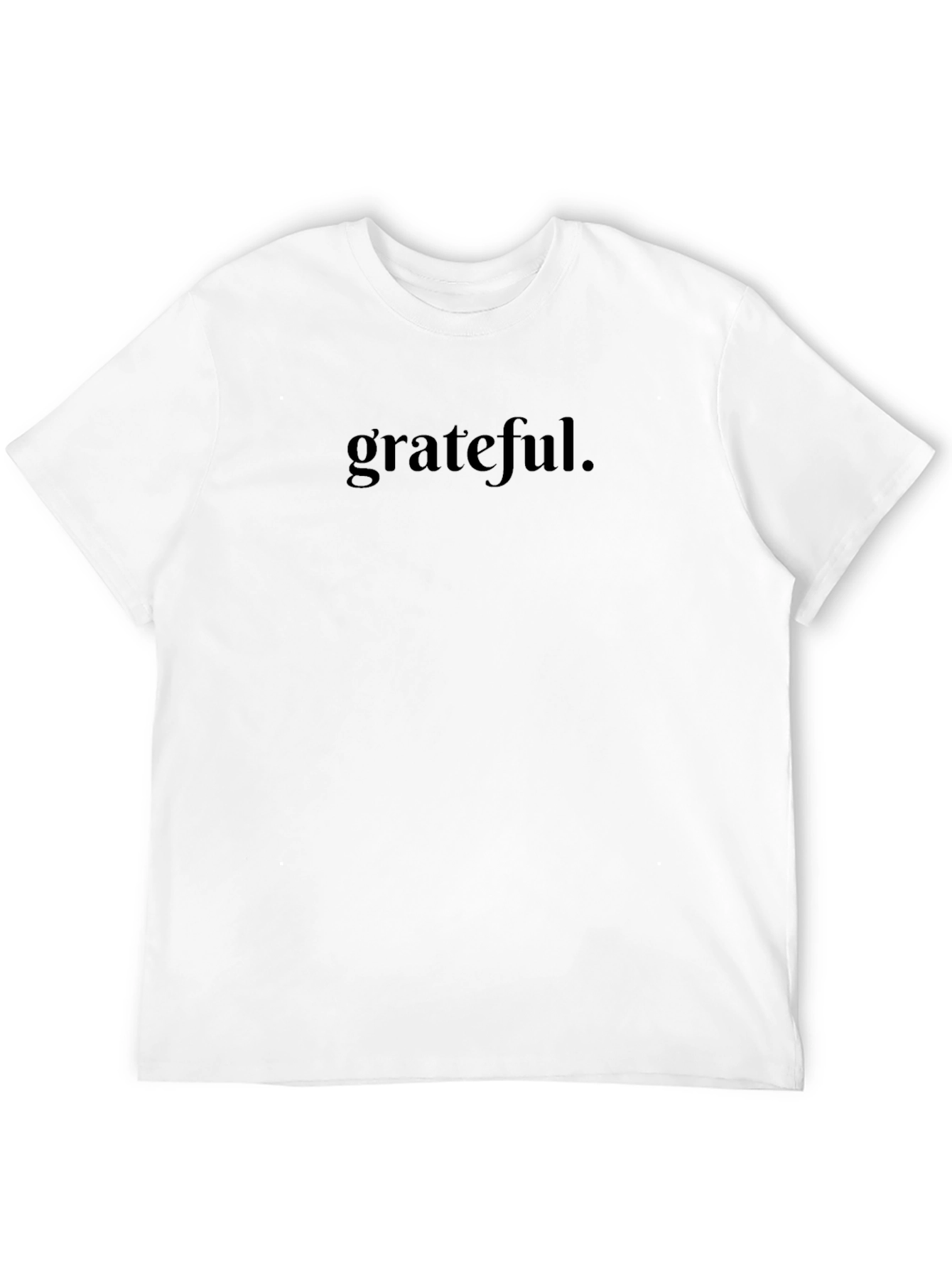 Grateful Black Graphic Tee - Minimalist Style