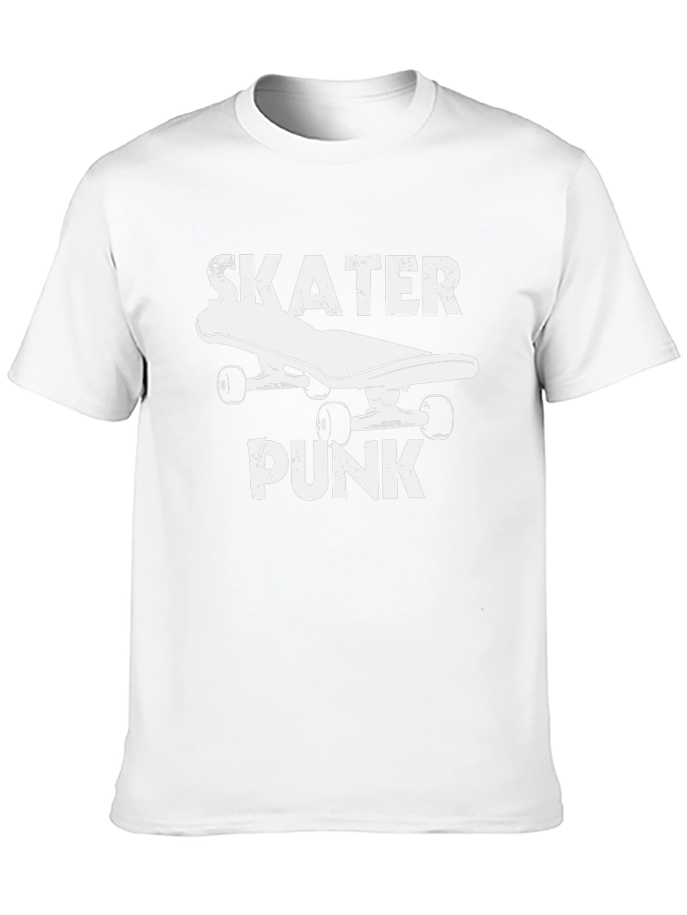 Skater Punk Black Graphic Tee - Skateboarding Shirt