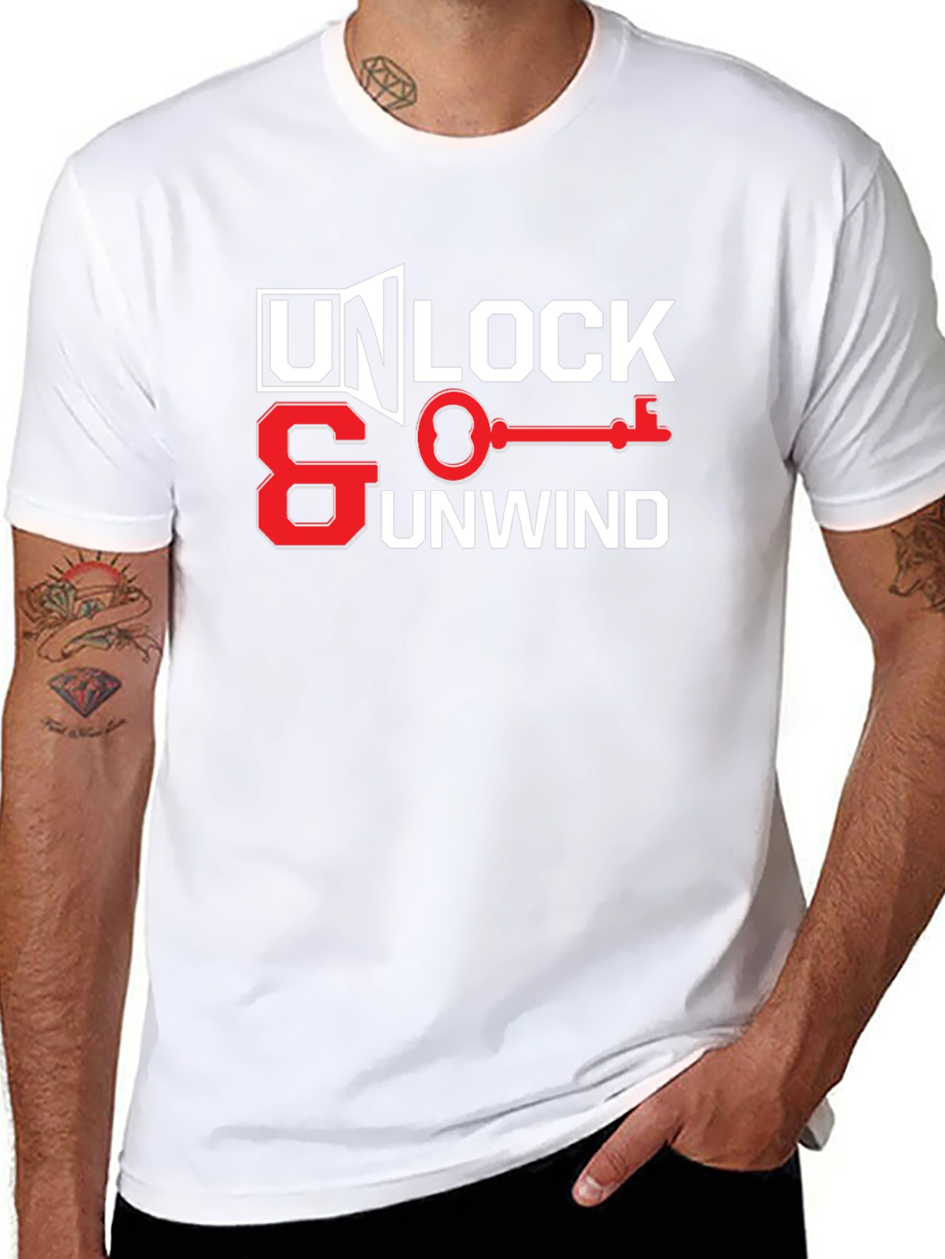 Unlock & Unwind Graphic Tee - Relaxed Style