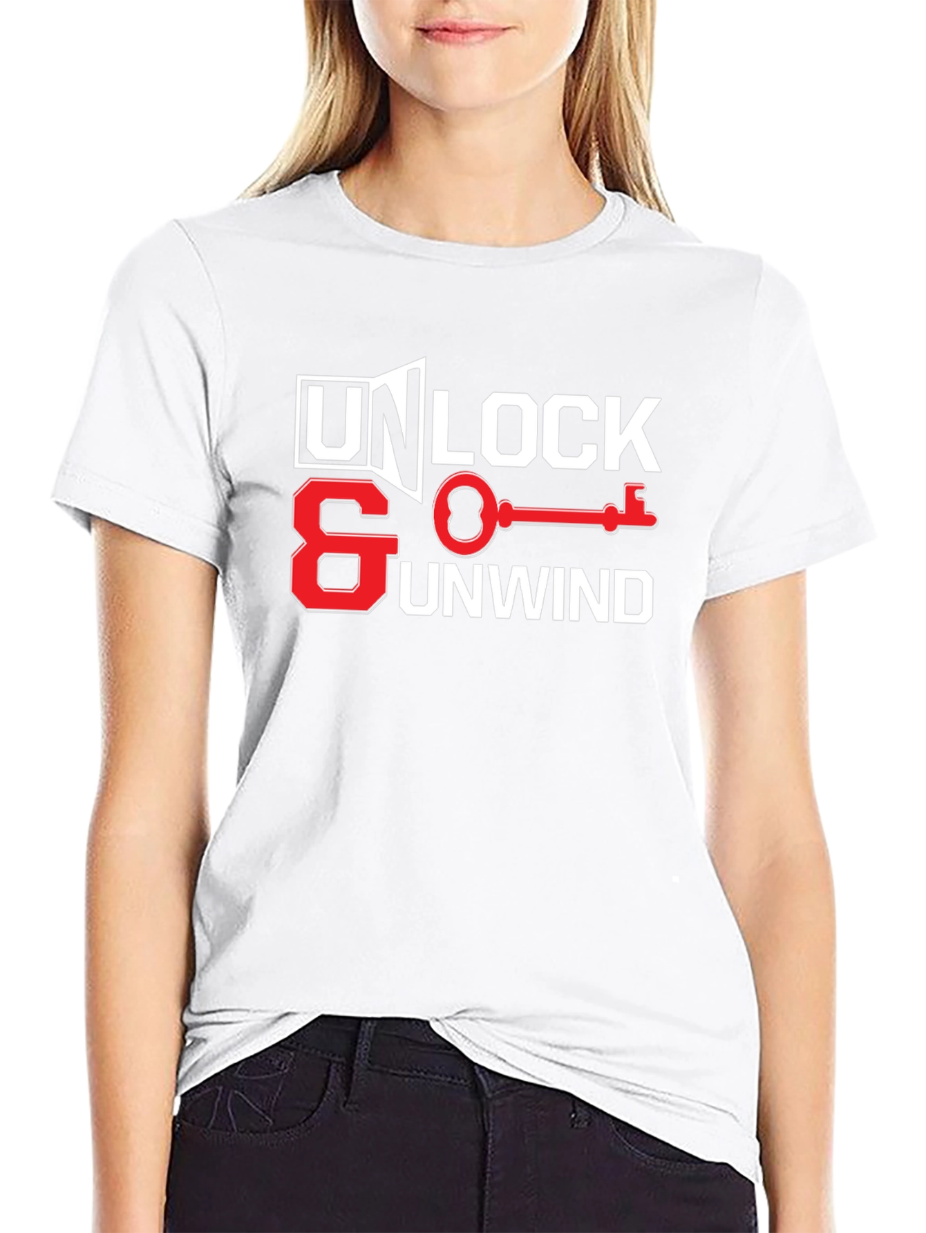 Unlock & Unwind Graphic Tee - Relaxed Style