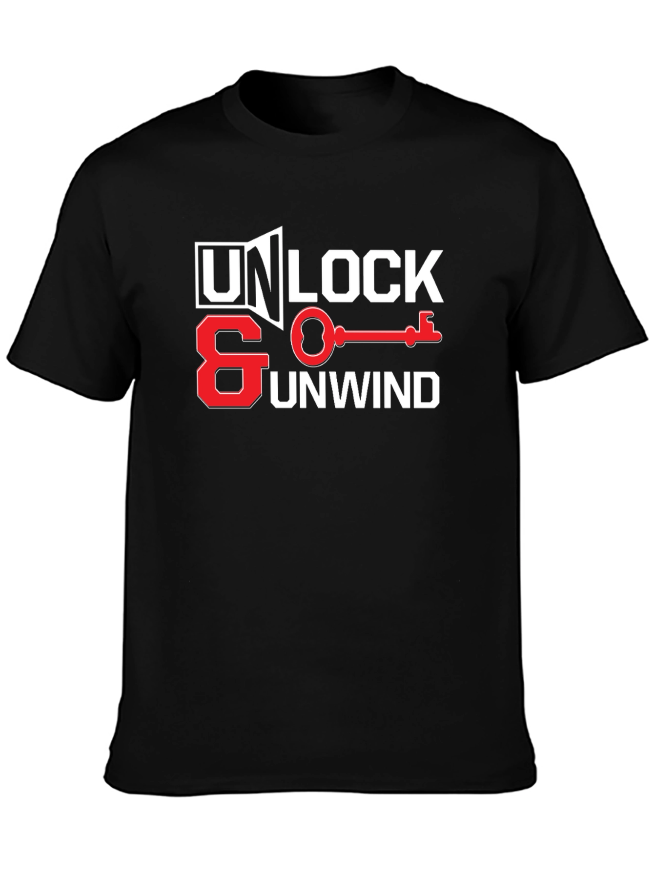 Unlock & Unwind Graphic Tee - Relaxed Style